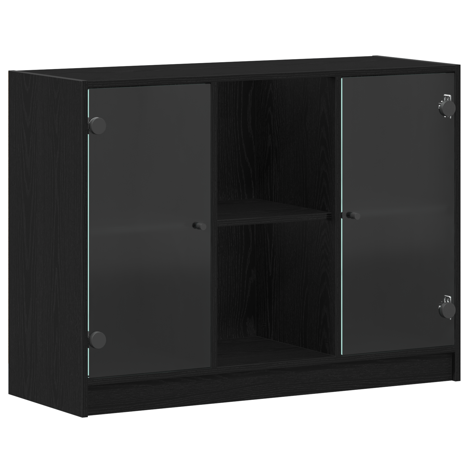 Dulap, stejar negru, 102x37x75,5 cm, lemn prelucrat — imaginea 2