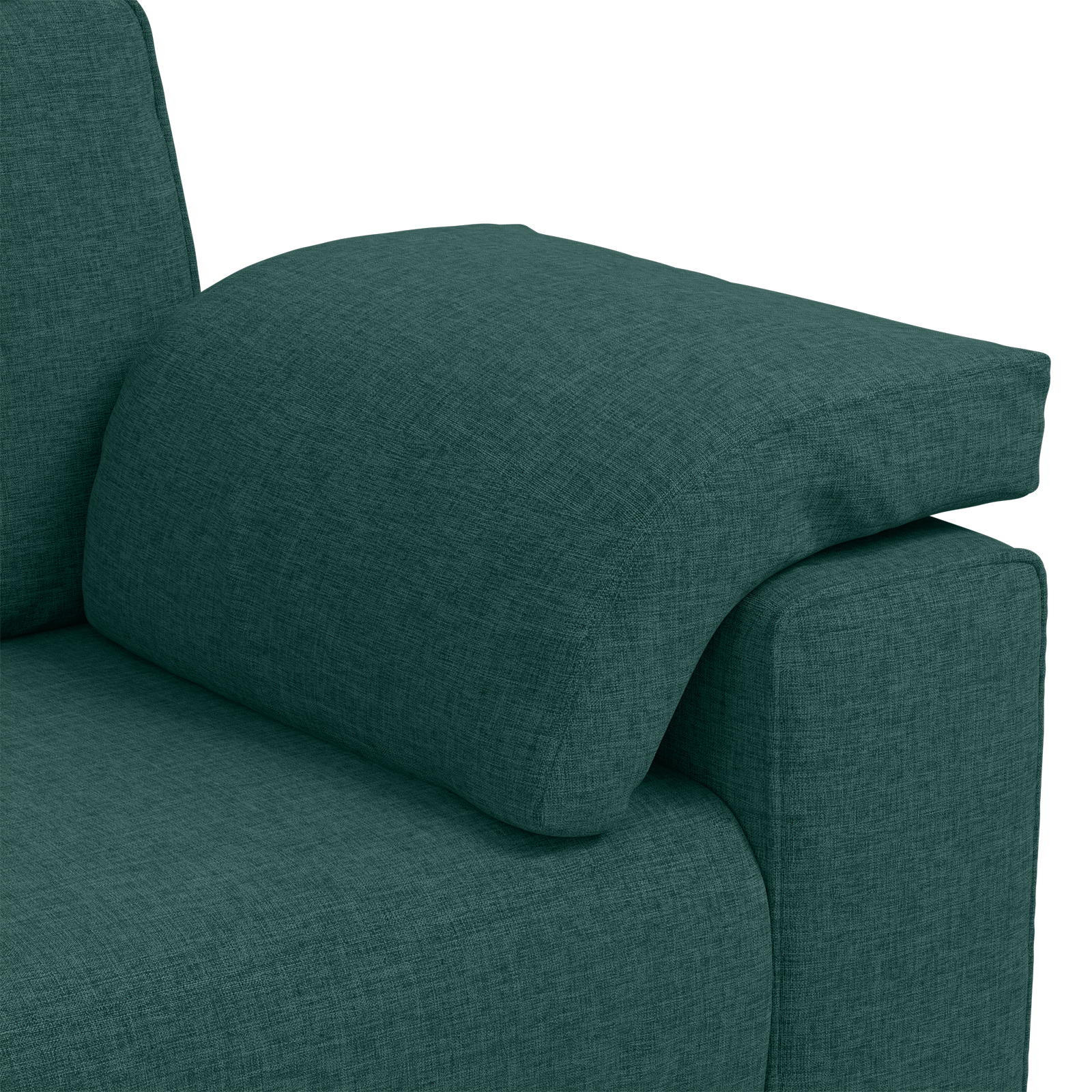 Set canapea, 2 piese, perne verde inchis, textil — imaginea 8