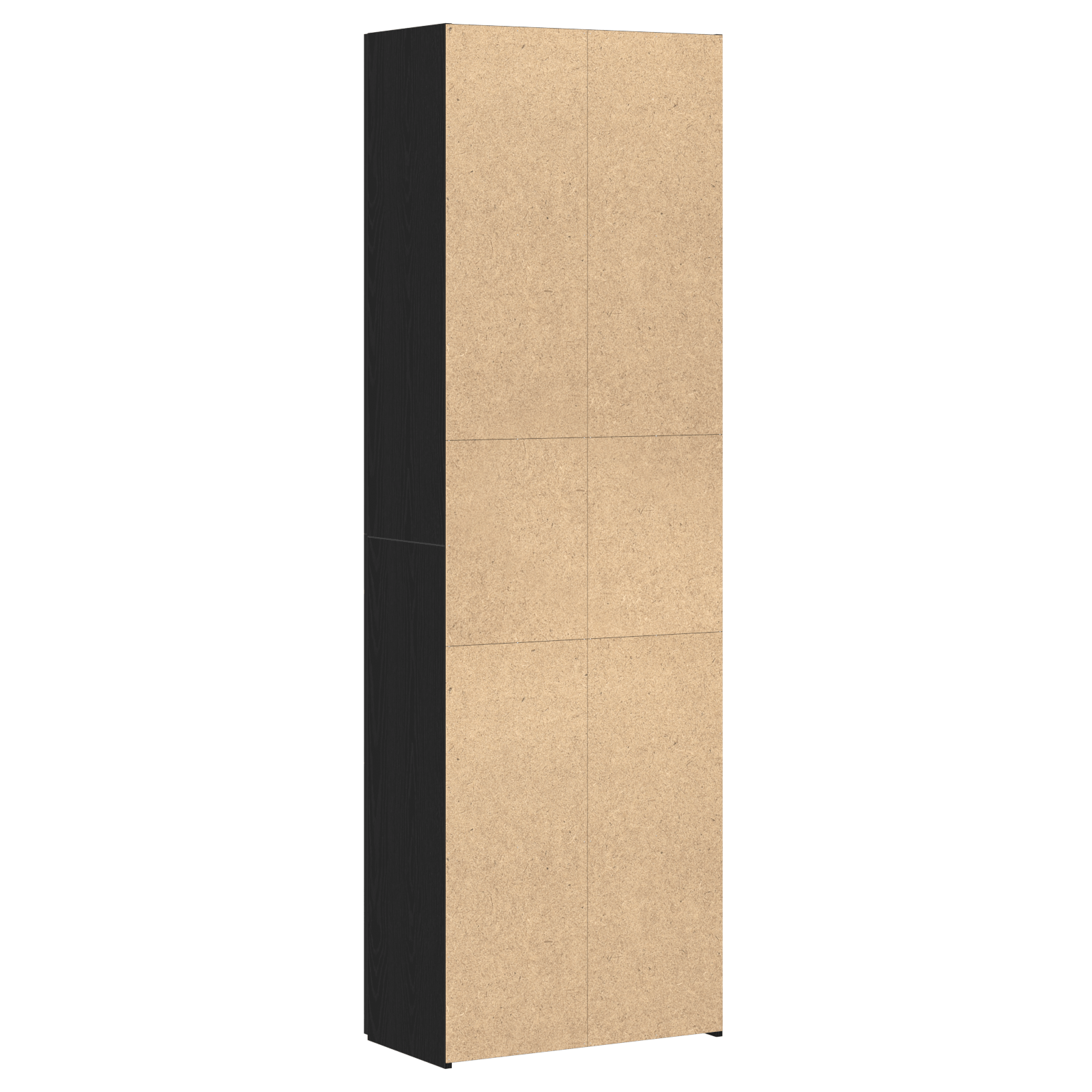 Credenta birou Negru Stejar 60x32x190 cm Lemn prelucrat — imaginea 6