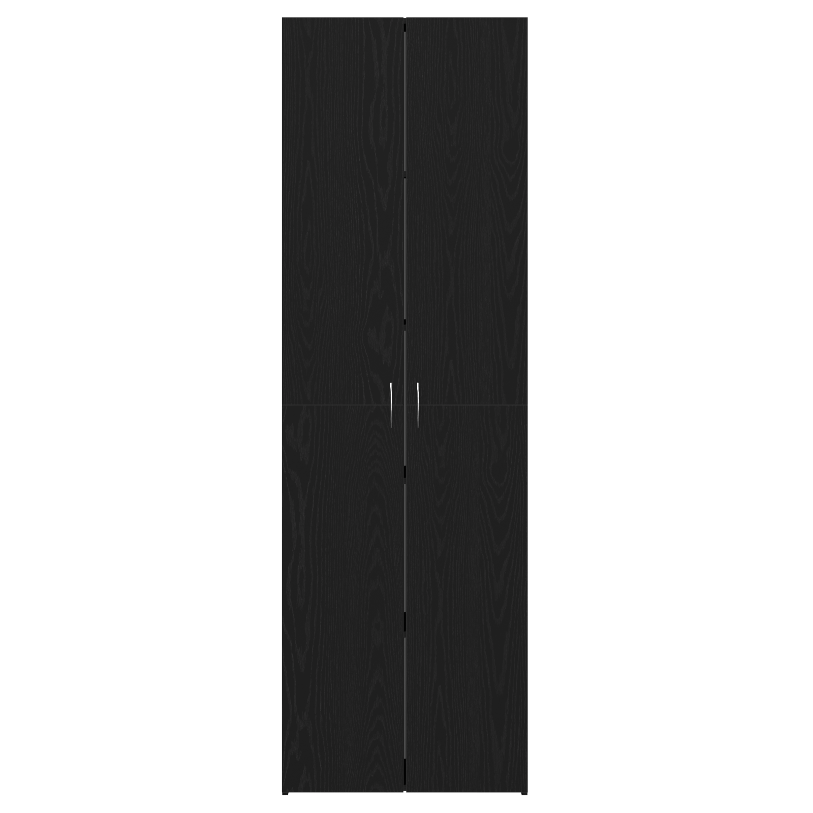Credenta birou Negru Stejar 60x32x190 cm Lemn prelucrat — imaginea 7