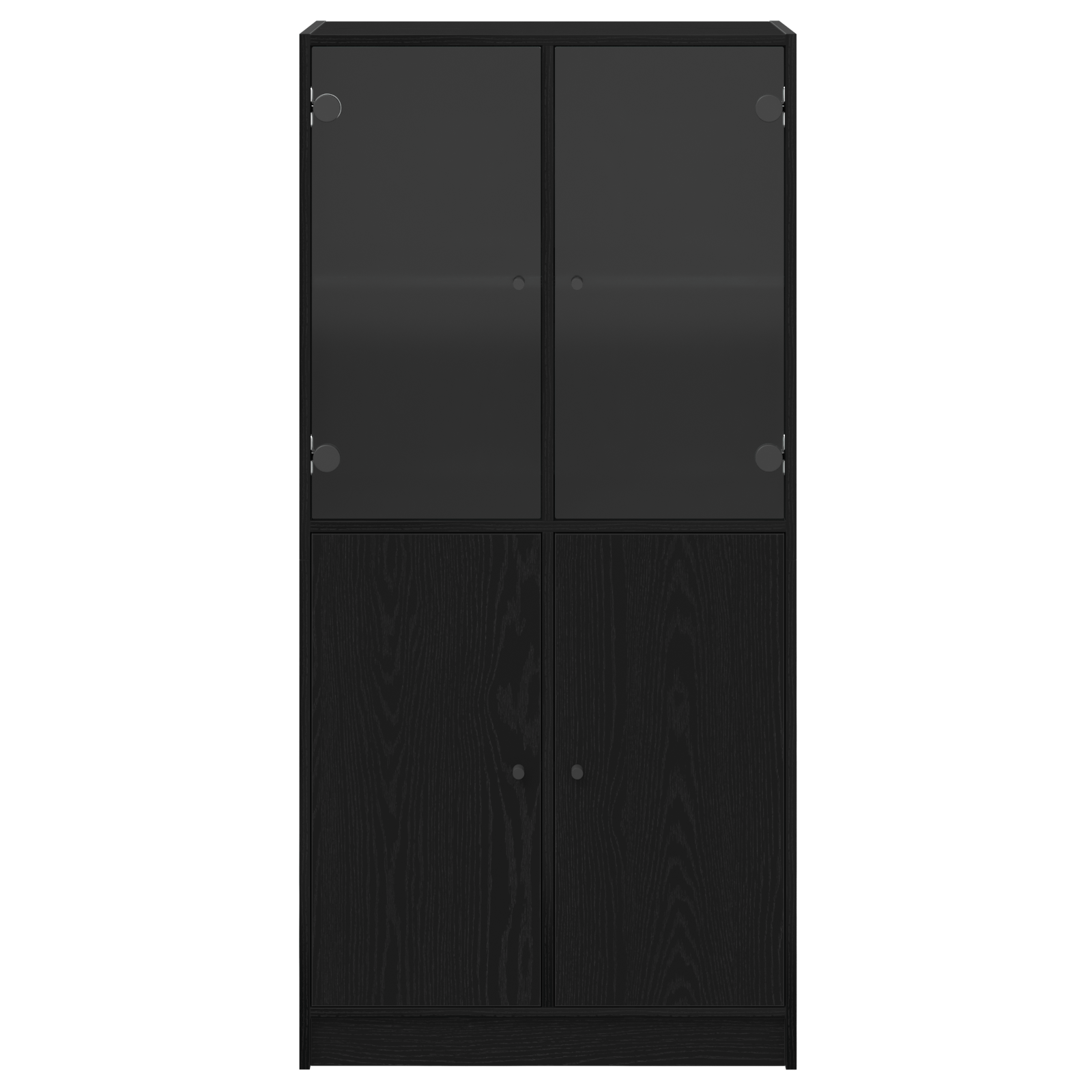 Dulap inalt cu usi, stejar negru, 68x37x142 cm, lemn prelucrat — imaginea 7