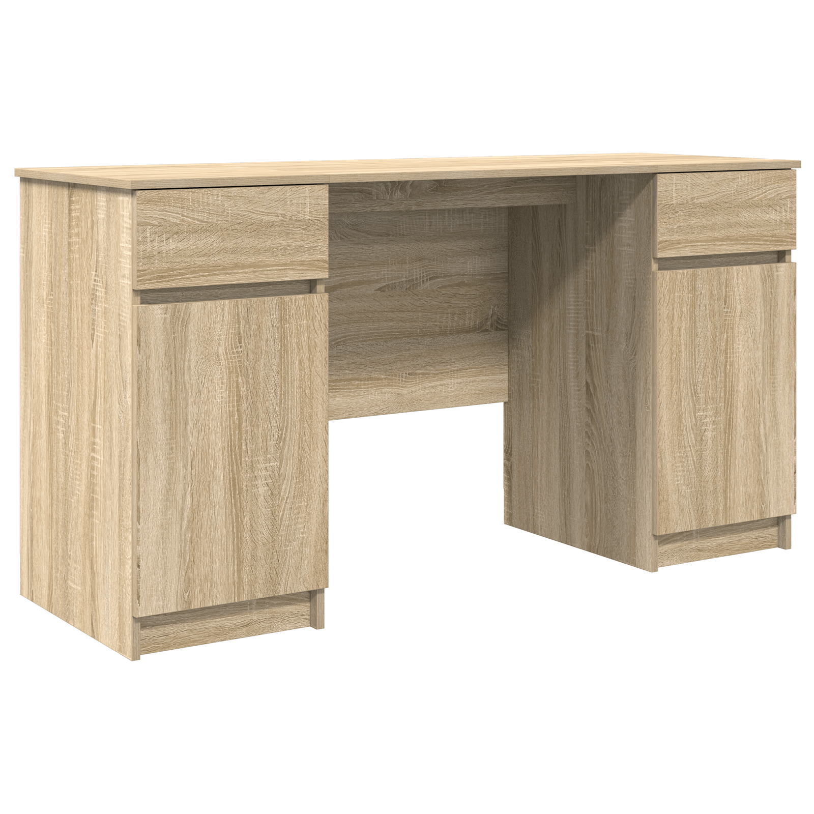 Birou, stejar sonoma, 140x49x76 cm, lemn prelucrat — imaginea 2