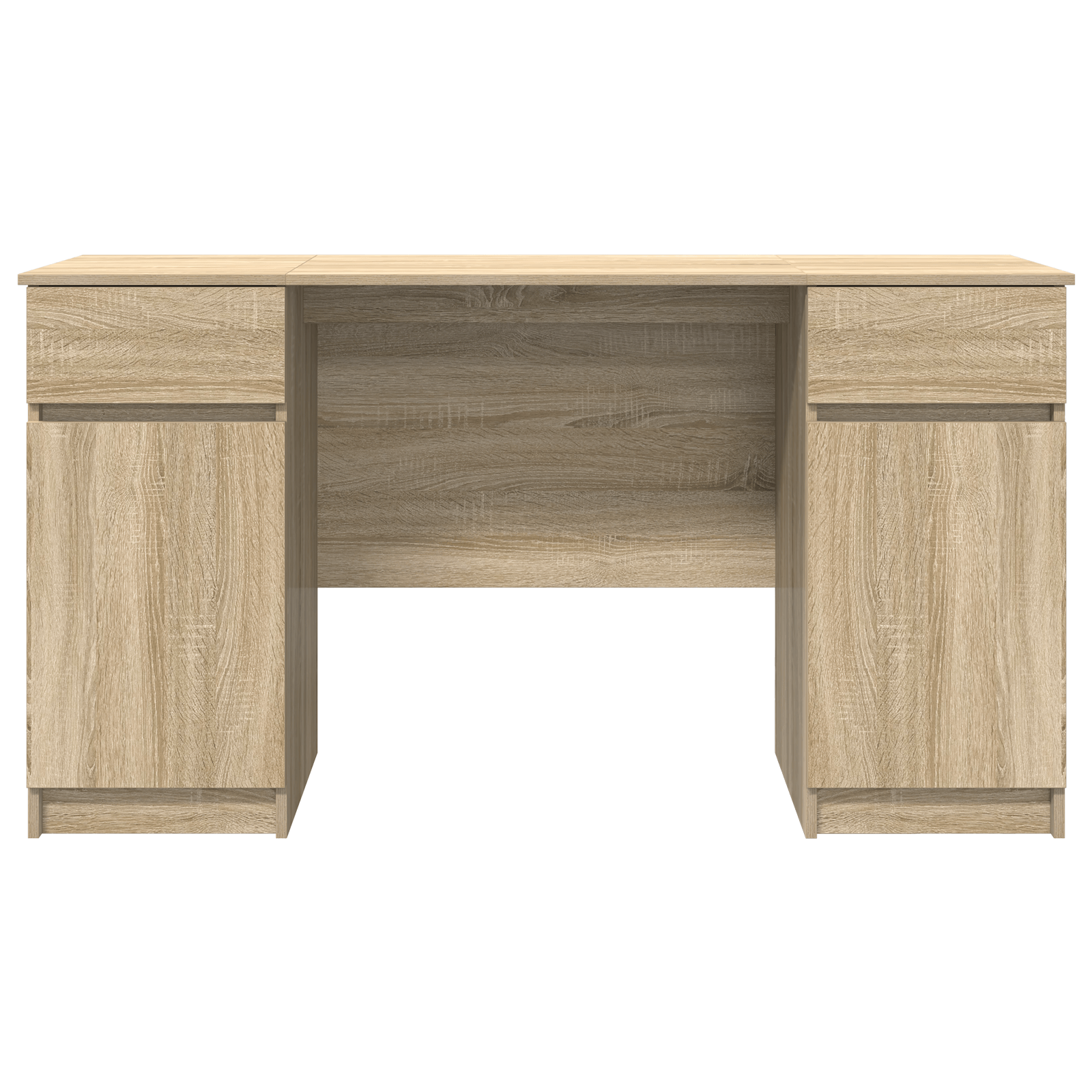Birou, stejar sonoma, 140x49x76 cm, lemn prelucrat — imaginea 7