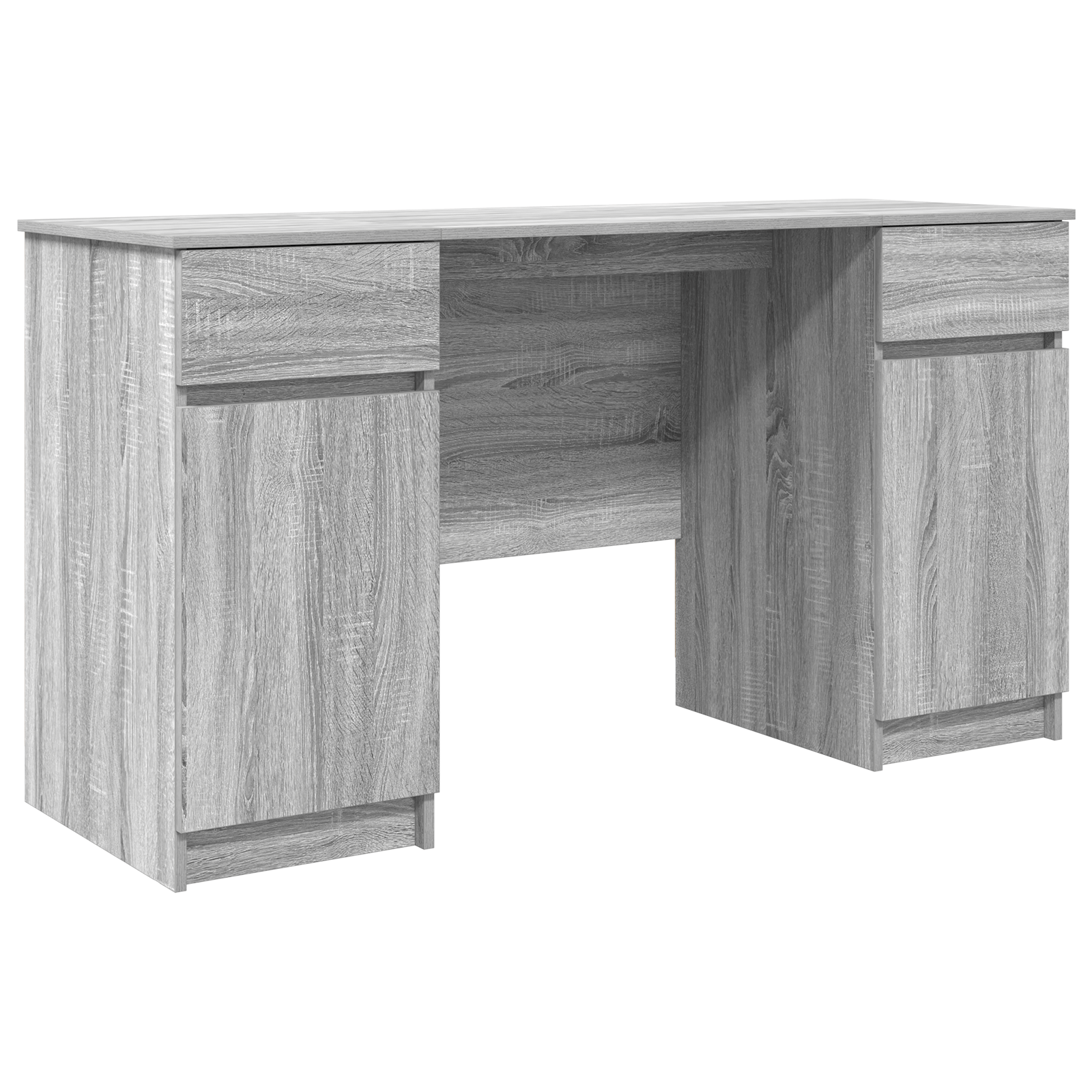 Birou, gri sonoma, 140x49x76 cm, lemn prelucrat — imaginea 2