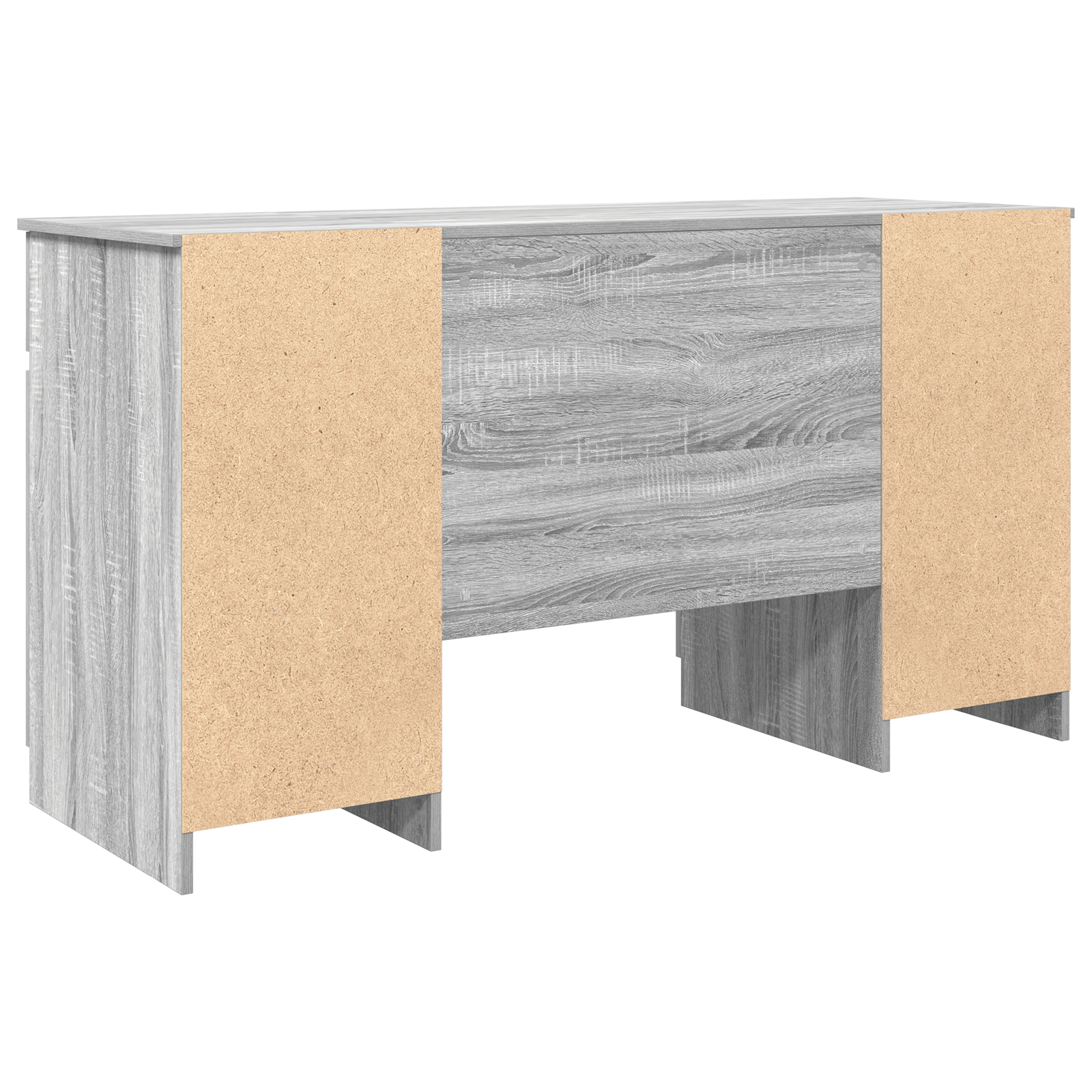 Birou, gri sonoma, 140x49x76 cm, lemn prelucrat — imaginea 6