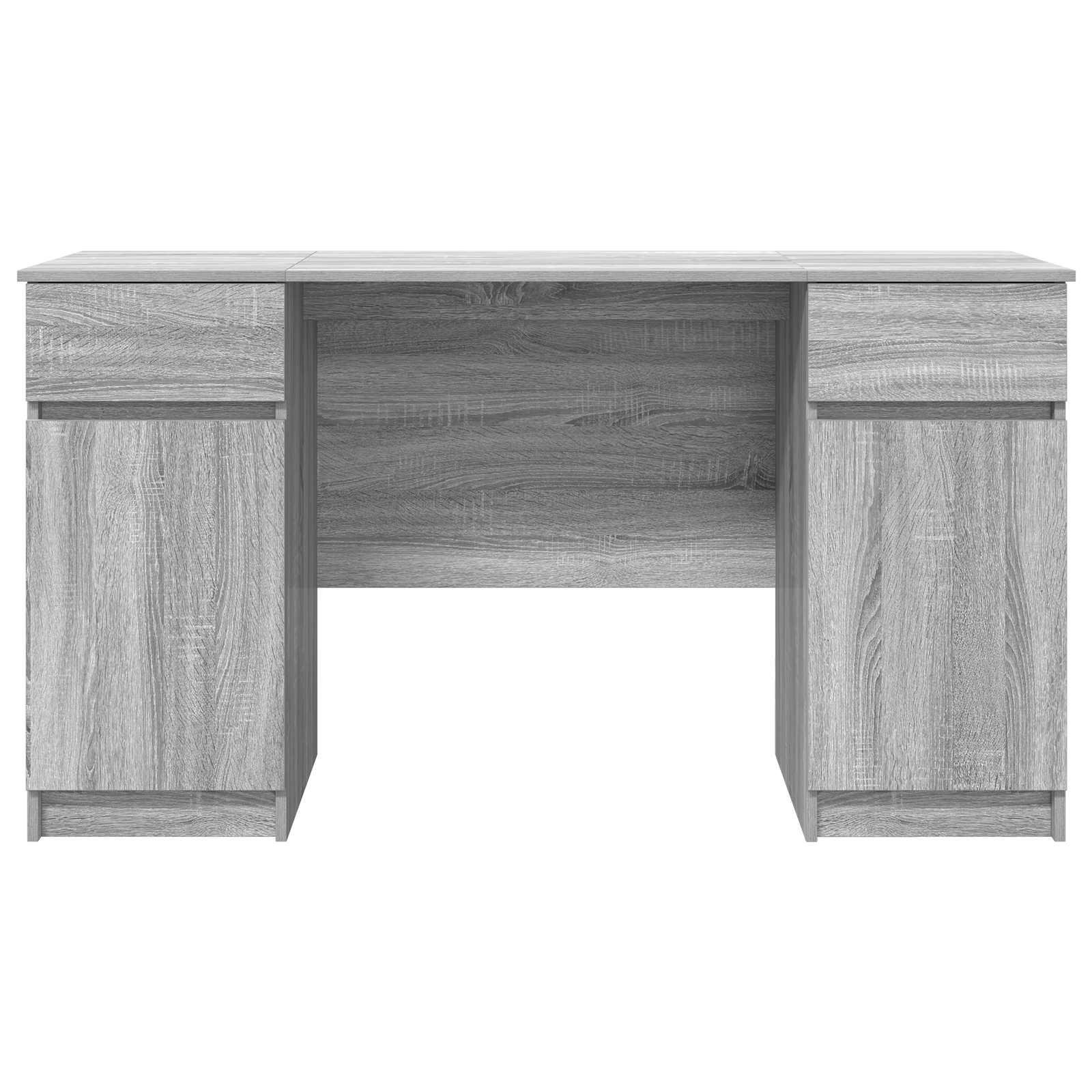 Birou, gri sonoma, 140x49x76 cm, lemn prelucrat — imaginea 7