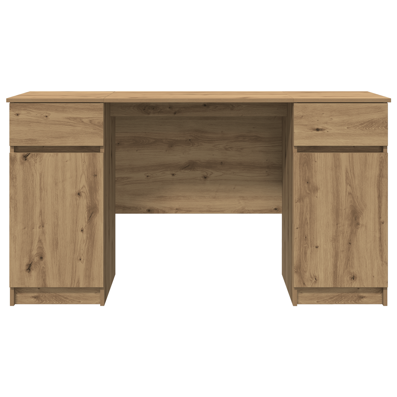 Birou, stejar artizanal, 140x49x76 cm, lemn prelucrat — imaginea 7