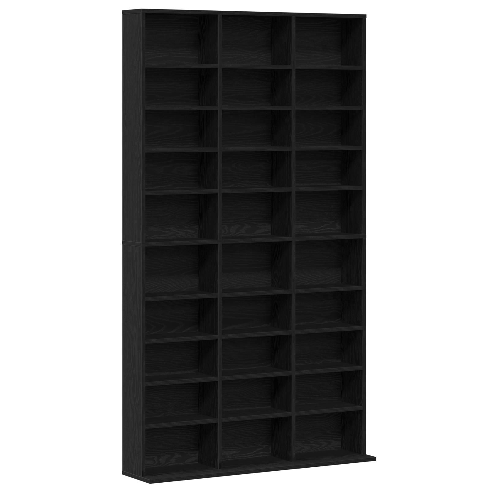 Dulap CD-uri, stejar negru, 101x23x177,5 cm, lemn prelucrat — imaginea 2