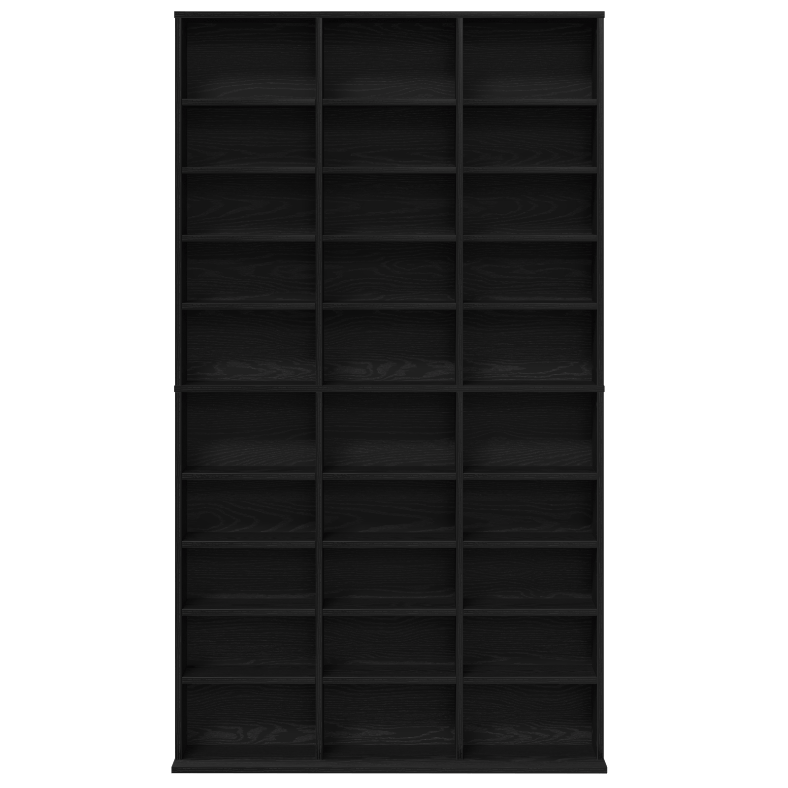 Dulap CD-uri, stejar negru, 101x23x177,5 cm, lemn prelucrat — imaginea 6