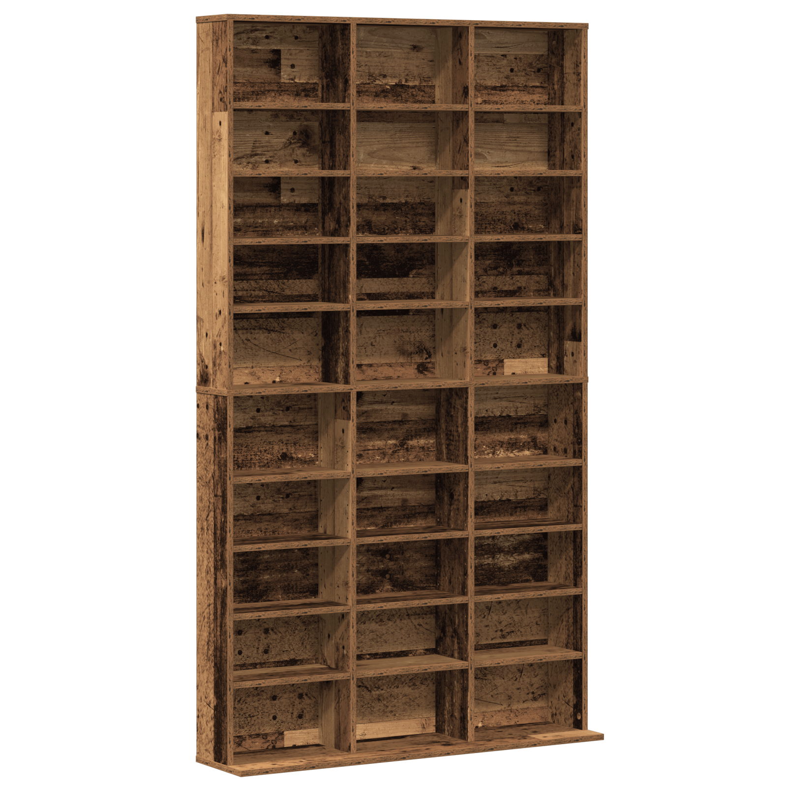 Dulap CD-uri, lemn vechi, 101x23x177,5 cm, lemn prelucrat — imaginea 2