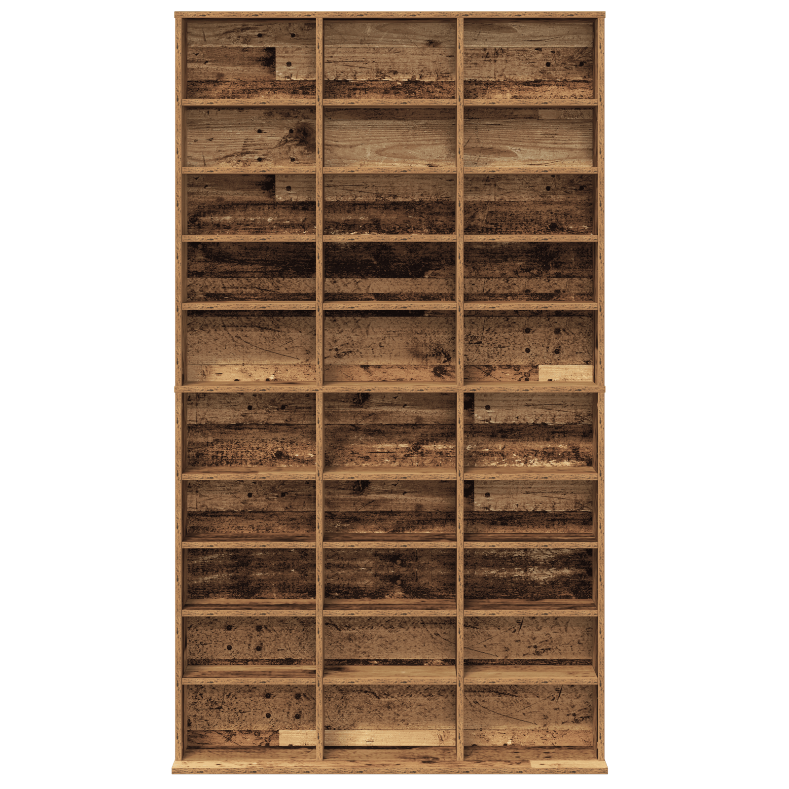 Dulap CD-uri, lemn vechi, 101x23x177,5 cm, lemn prelucrat — imaginea 6