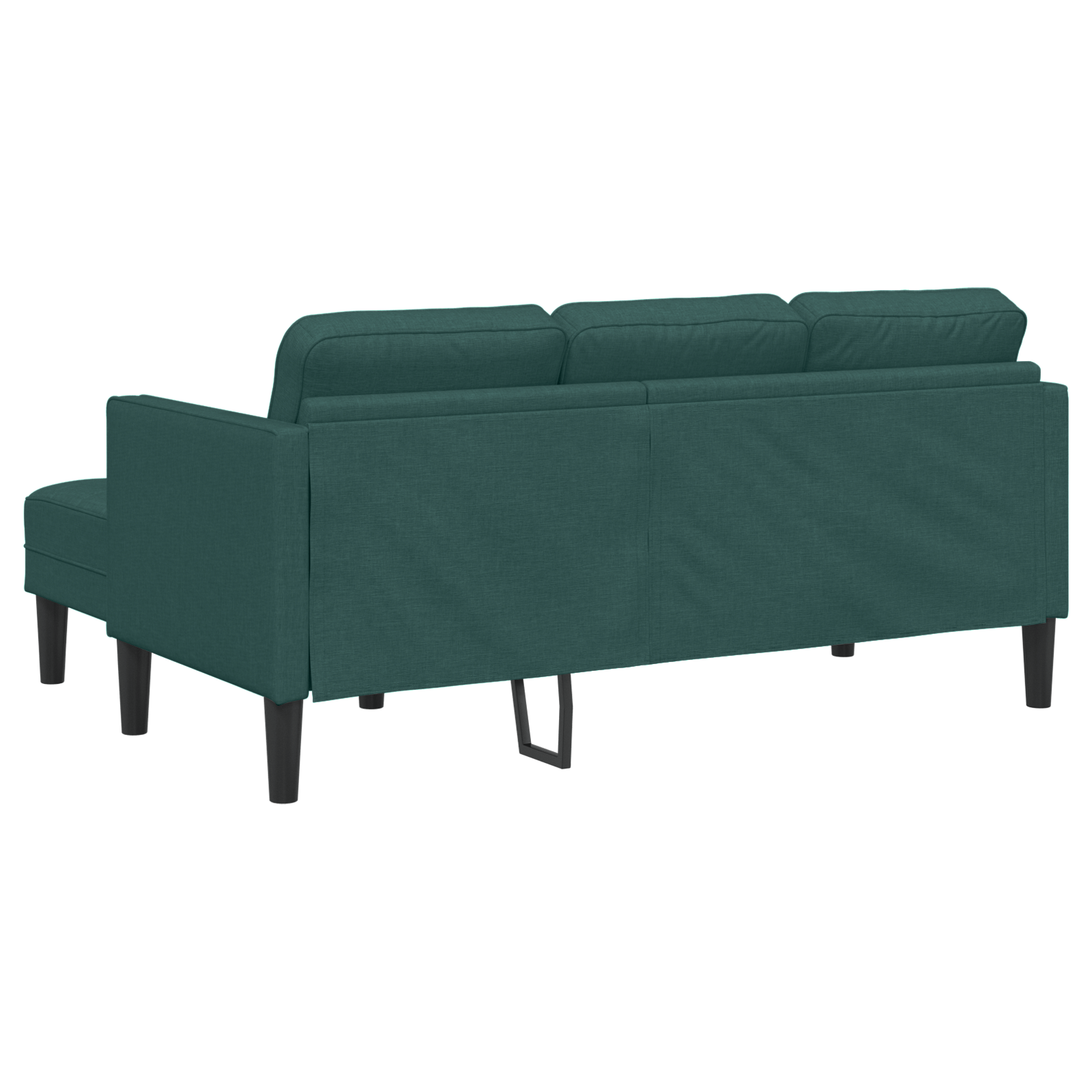 Set canapele 2 piese cu perne din textil verde inchis — imaginea 8