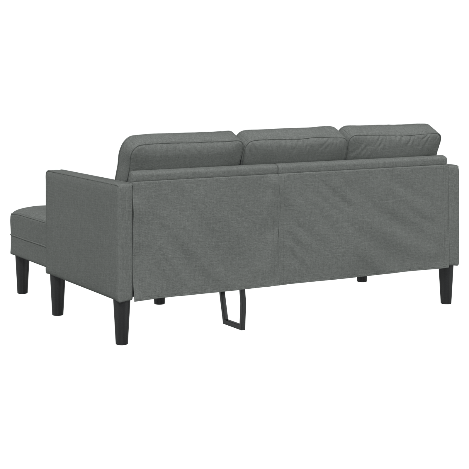 Set canapea 2 piese cu perne, tesatura gri inchis — imaginea 8