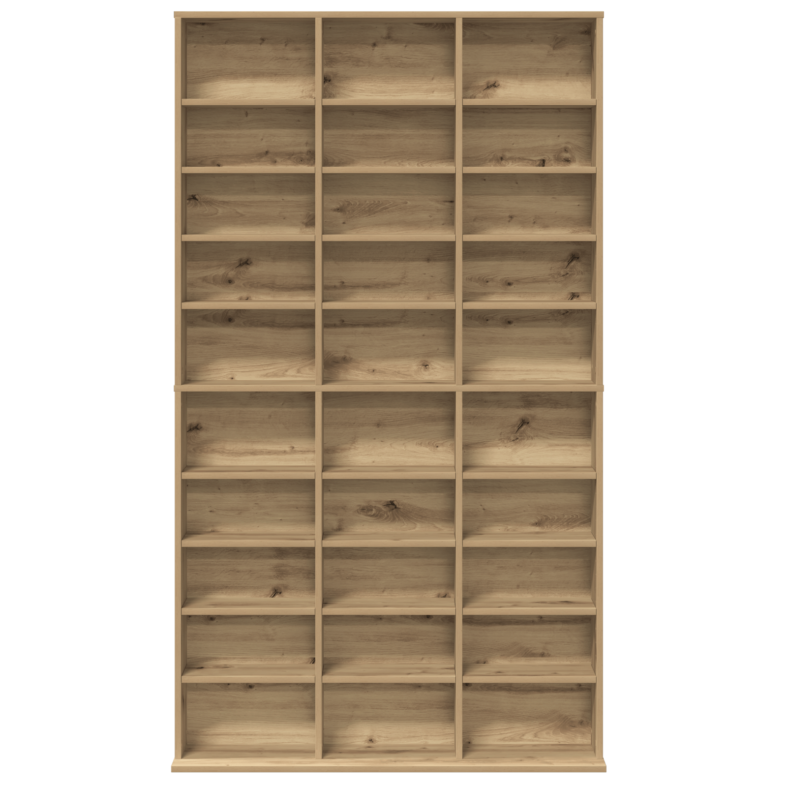 Dulap pentru CD-uri din Stejar Artistic - 101x23x177.5 cm Fabricat din Lemn Ingineresc — imaginea 6