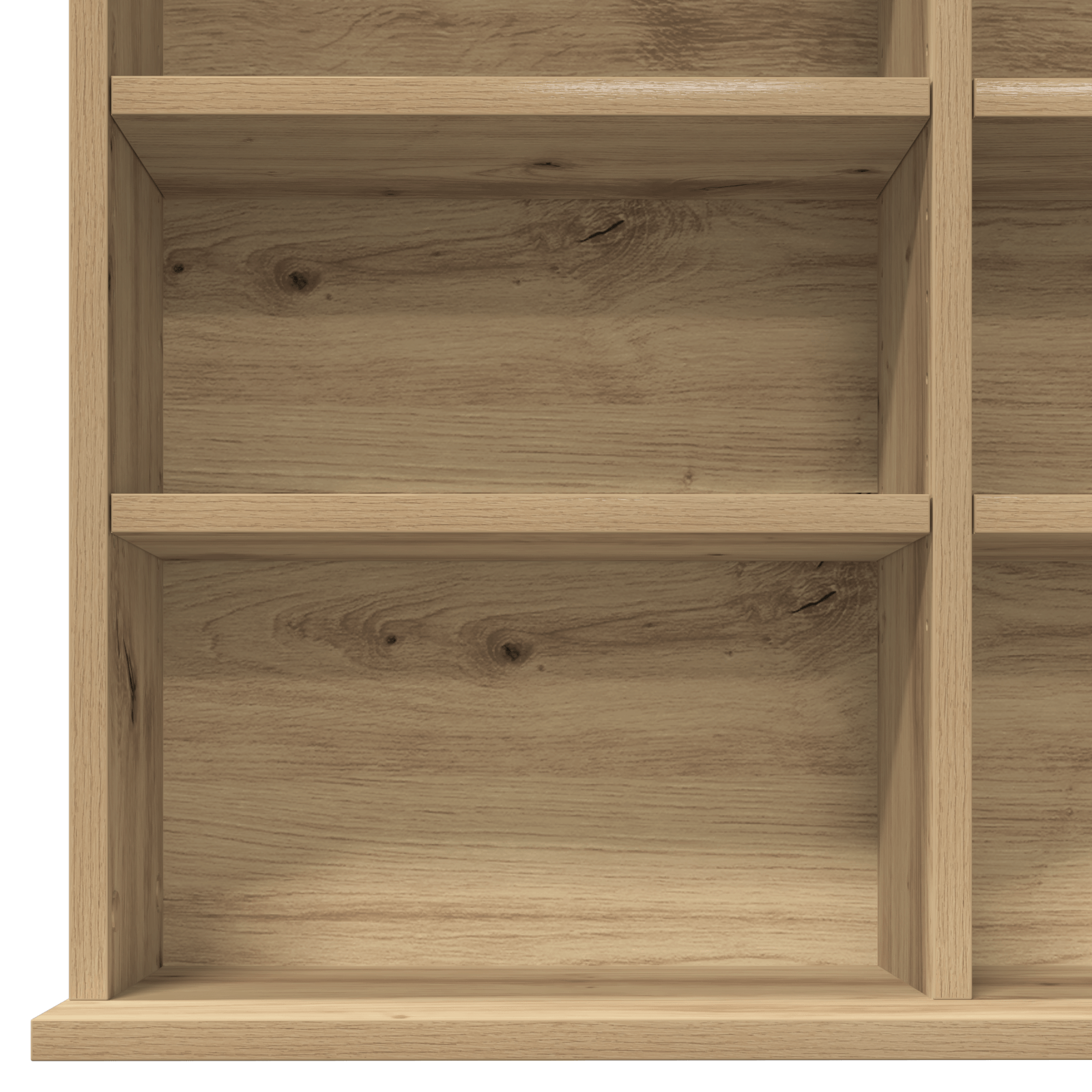 Dulap pentru CD-uri din Stejar Artistic - 101x23x177.5 cm Fabricat din Lemn Ingineresc — imaginea 8