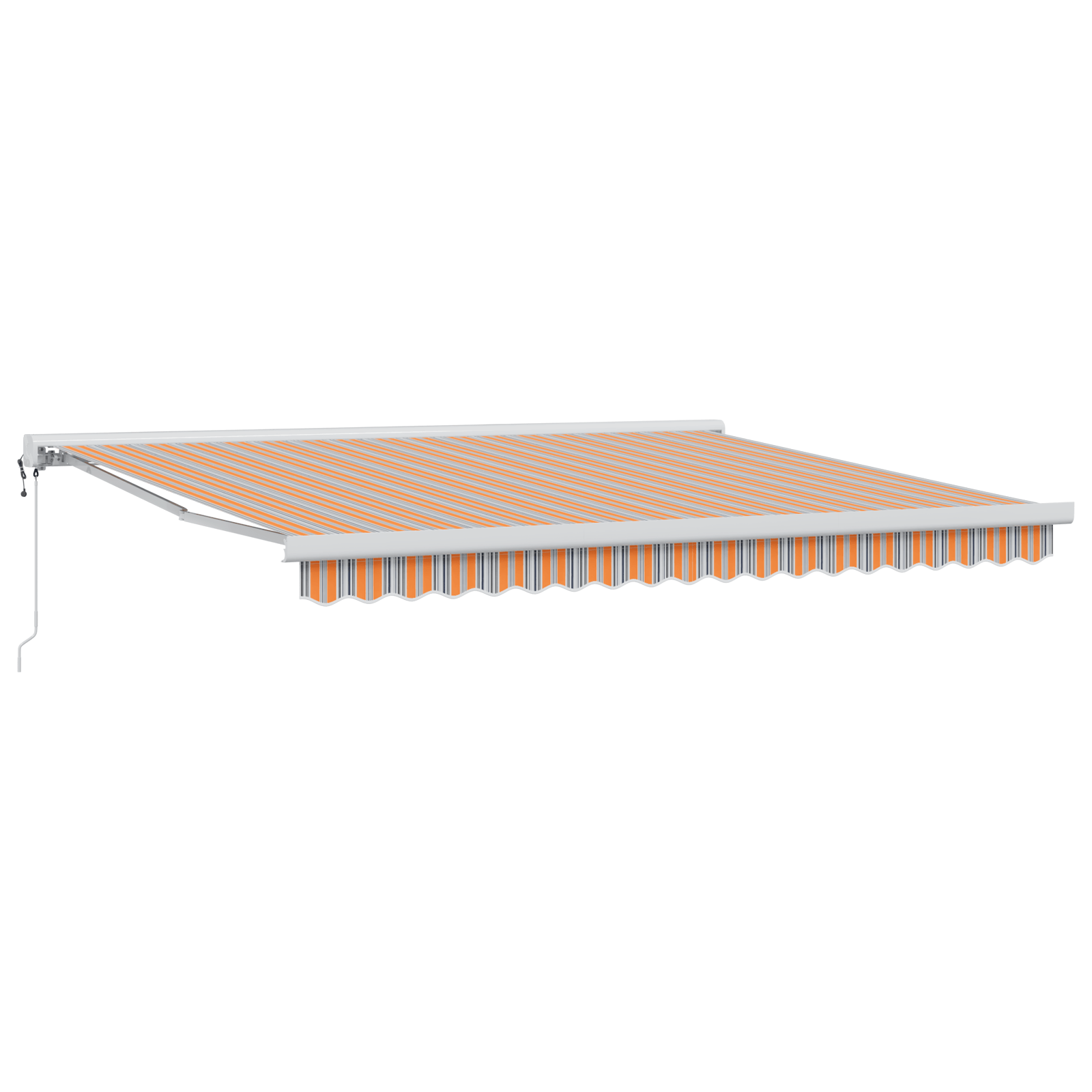 Prelata Retractabila Automata cu Dungi Multicolore 400x300 cm — imaginea 2