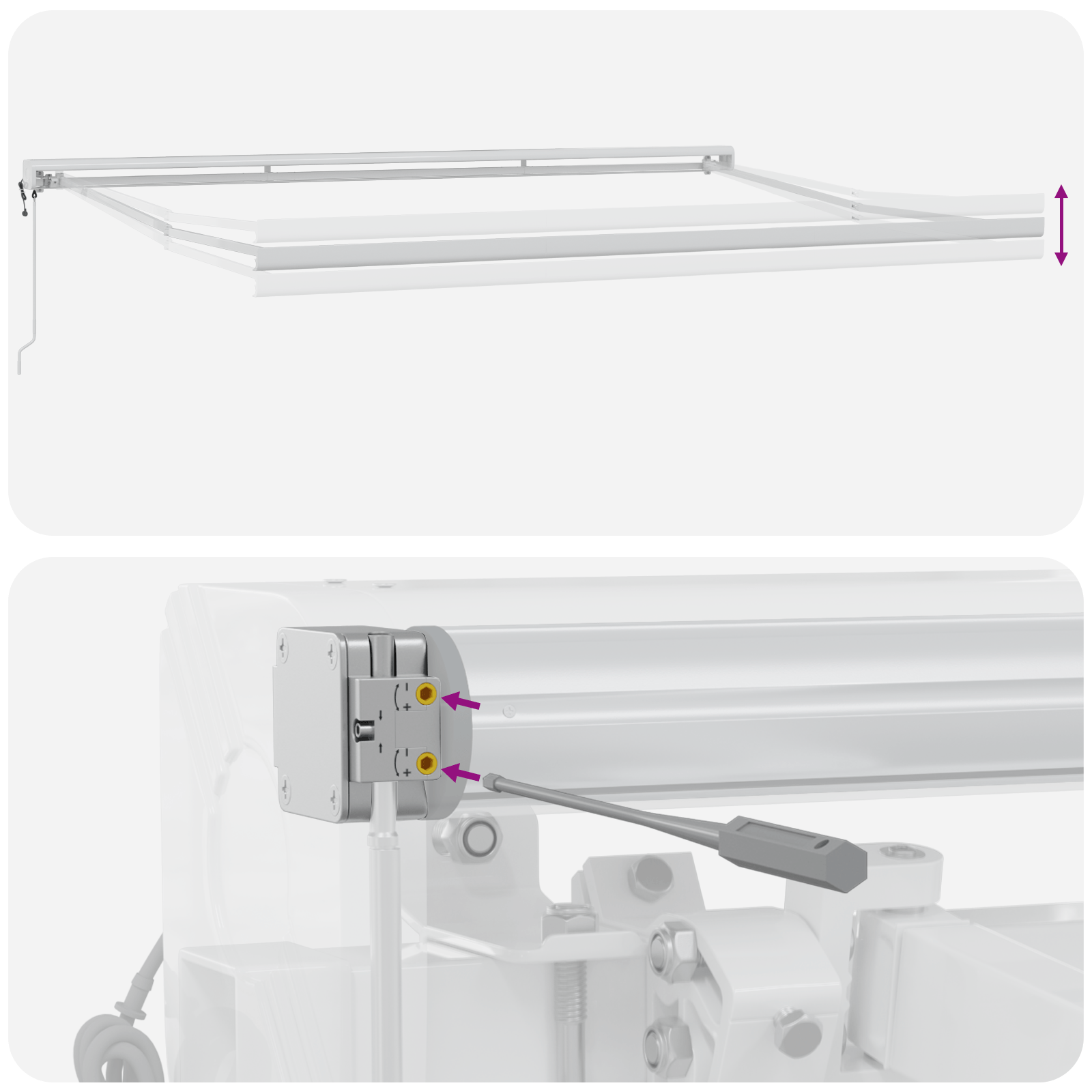 Prelata Retractabila Automata cu Dungi Multicolore 400x300 cm — imaginea 10