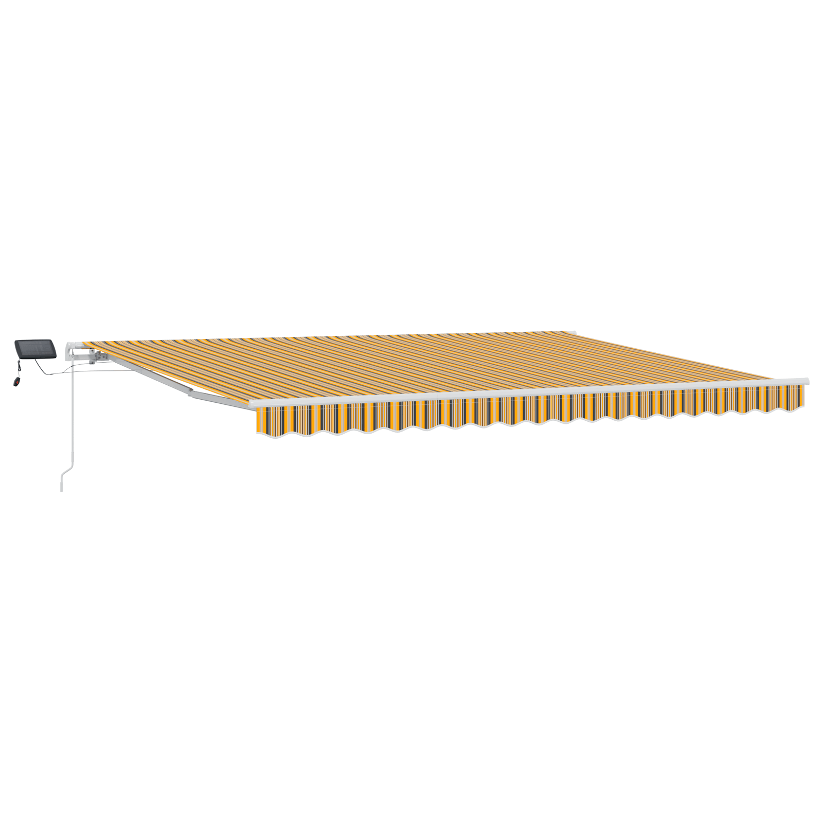 Cortina Retractabila Manuala cu Dungi LED Multicolore 450x300 cm — imaginea 2