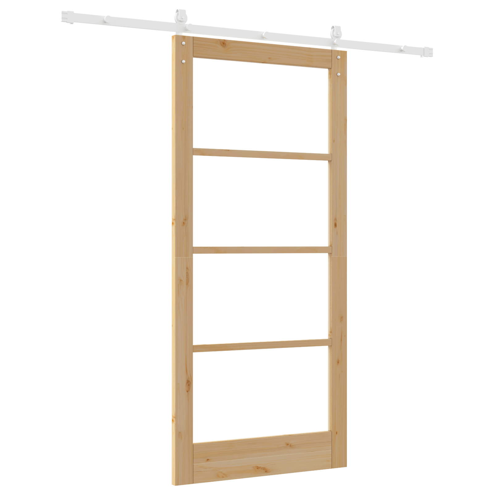 Usa glisanta cu set hardware 'ORKDAL'din lemn solid si sticla — imaginea 6
