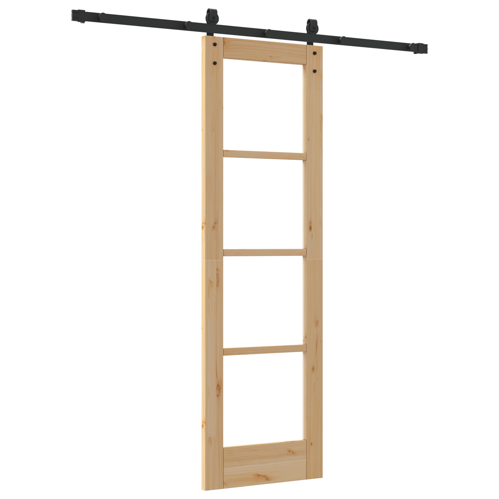 Usa glisanta cu set de accesorii 'ORKDAL'din lemn solid si sticla — imaginea 6