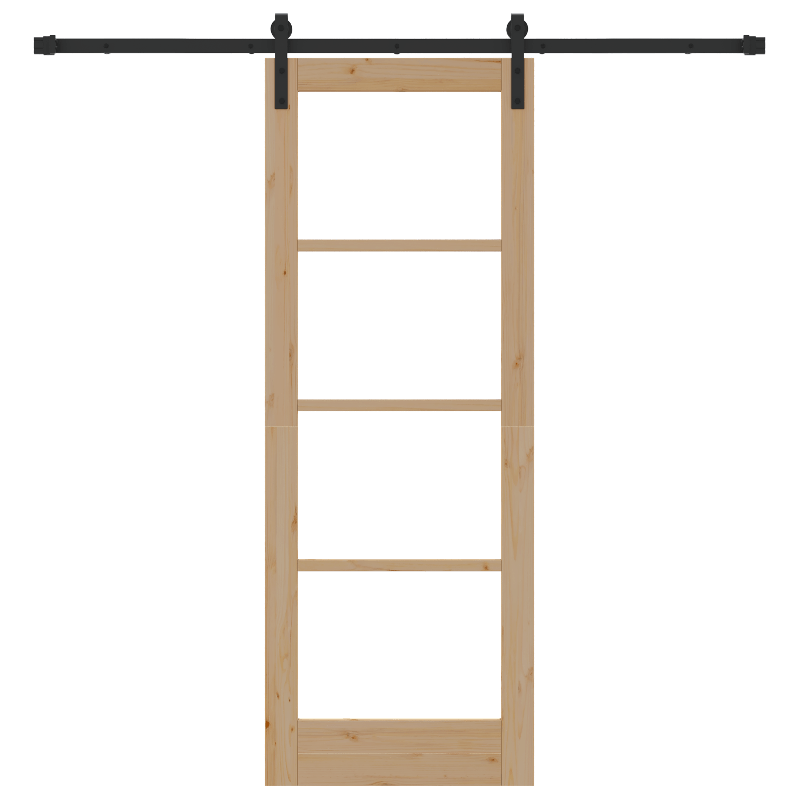 Usa glisanta cu set hardware 'ORKDAL'din lemn masiv si sticla — imaginea 4