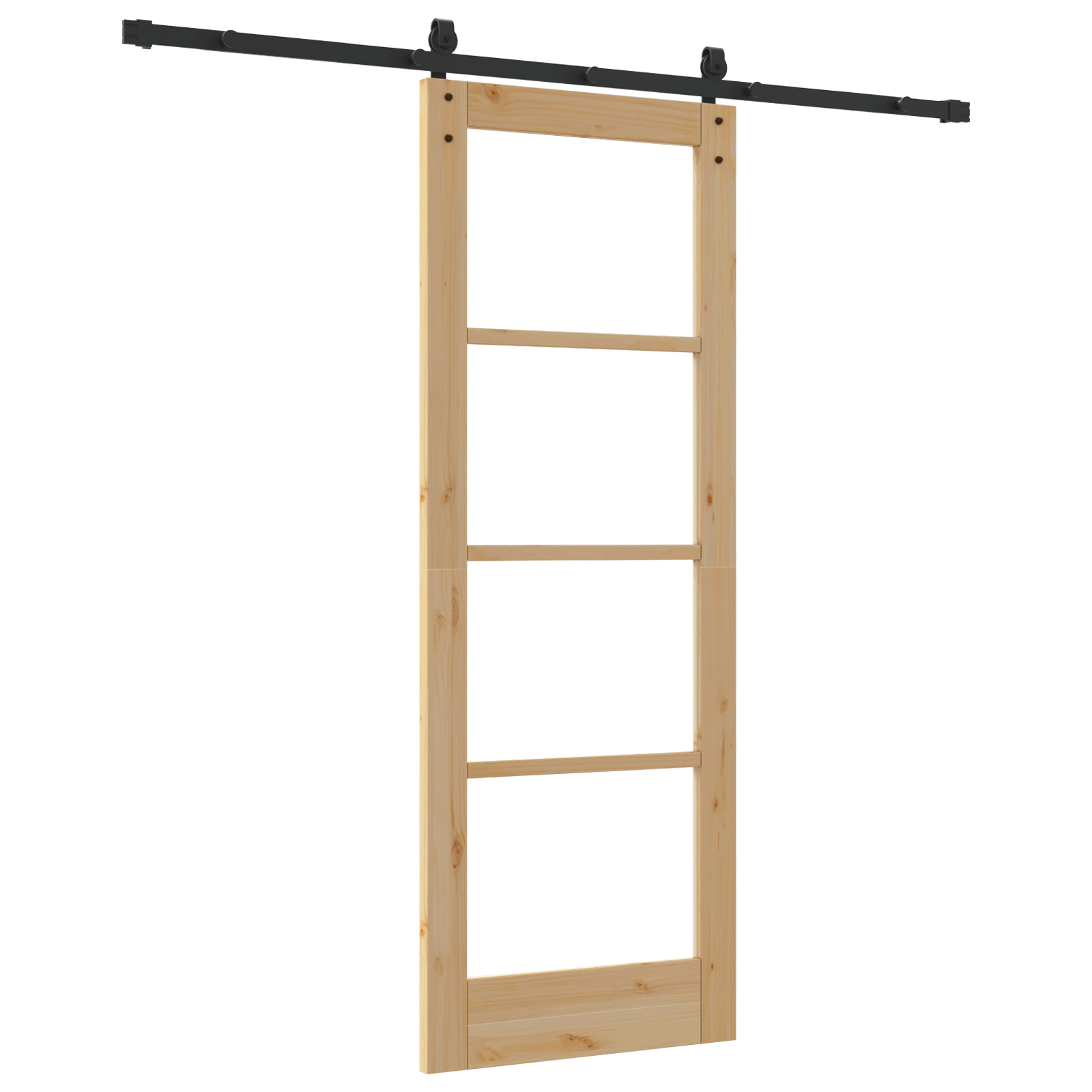 Usa glisanta cu set hardware 'ORKDAL'din lemn masiv si sticla — imaginea 6