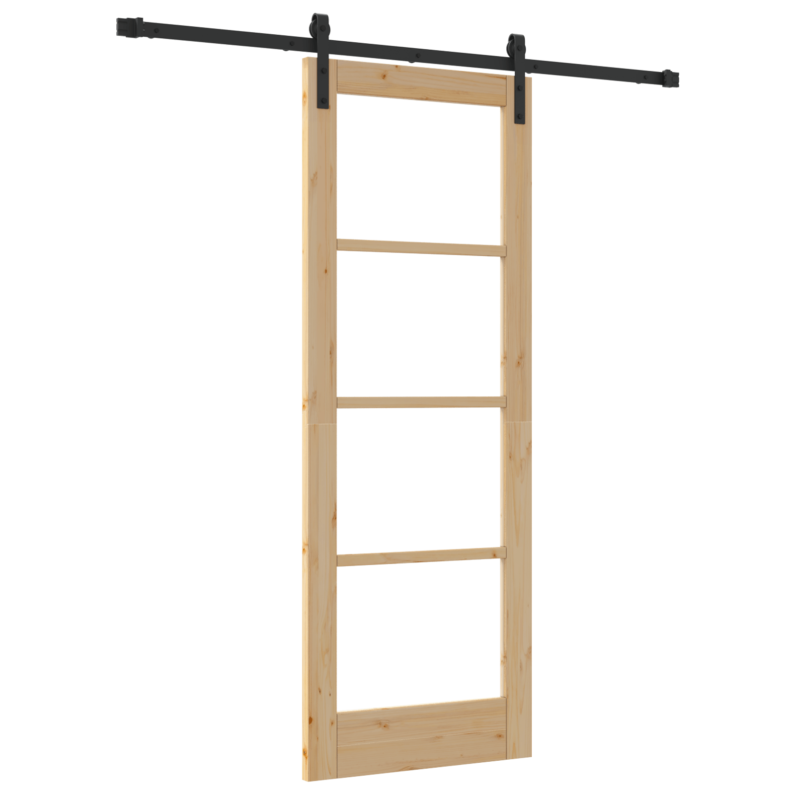 Usa glisanta cu set de accesorii 'ORKDAL'Lemn masiv & Sticla — imaginea 2