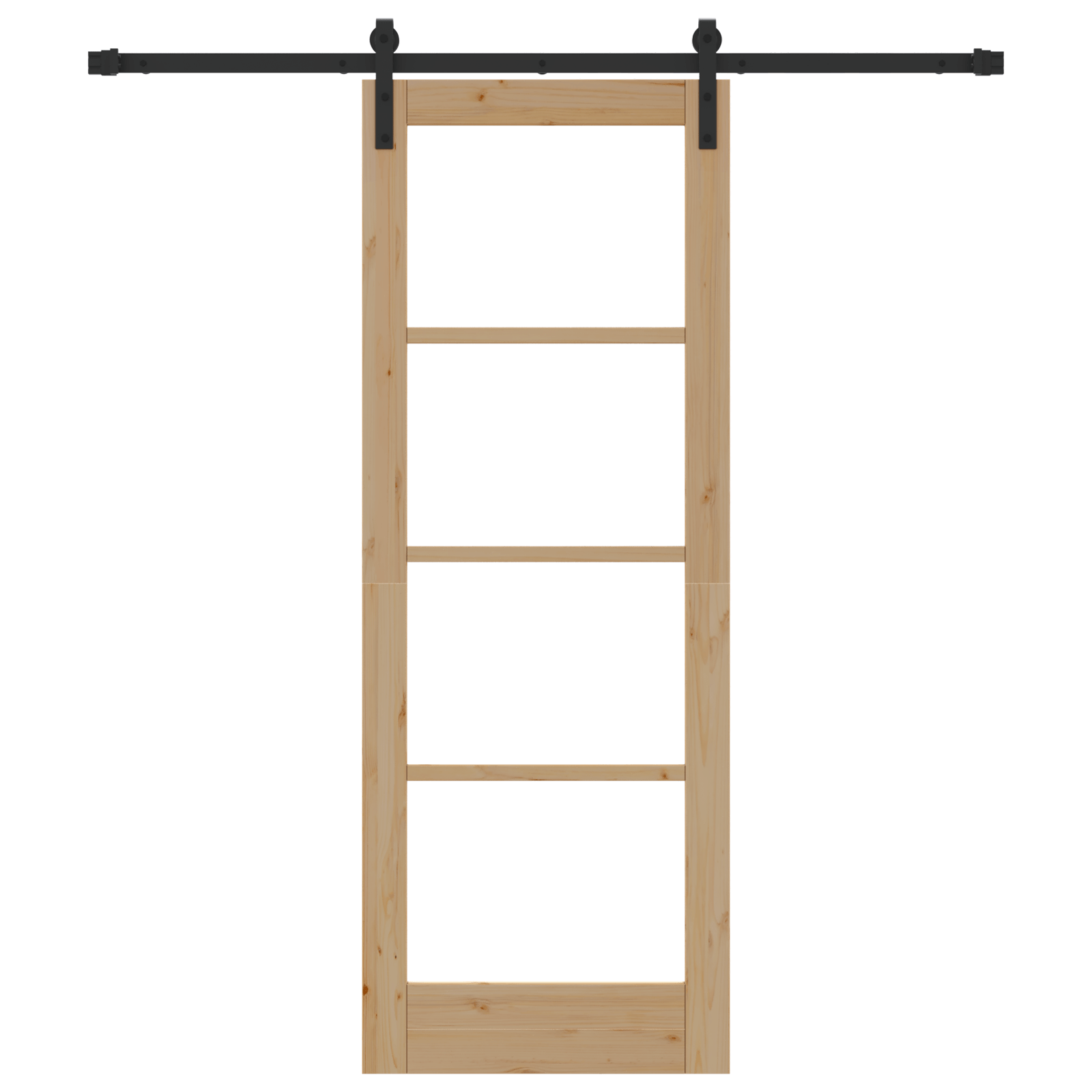 Usa glisanta cu set de accesorii 'ORKDAL'Lemn masiv & Sticla — imaginea 4