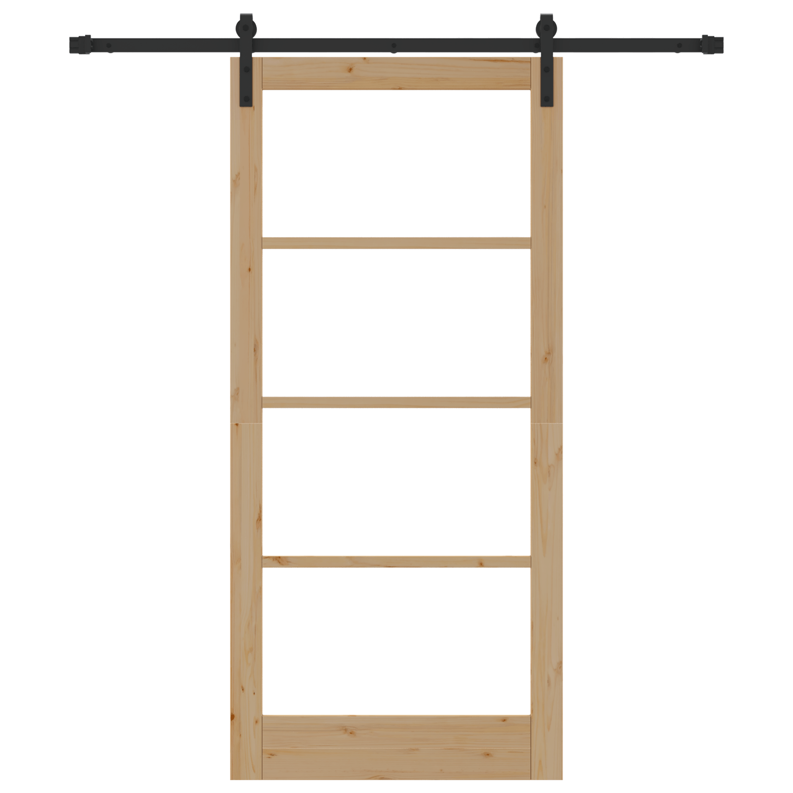 Usa glisanta cu set de hardware 'ORKDAL'lemn masiv si sticla — imaginea 4