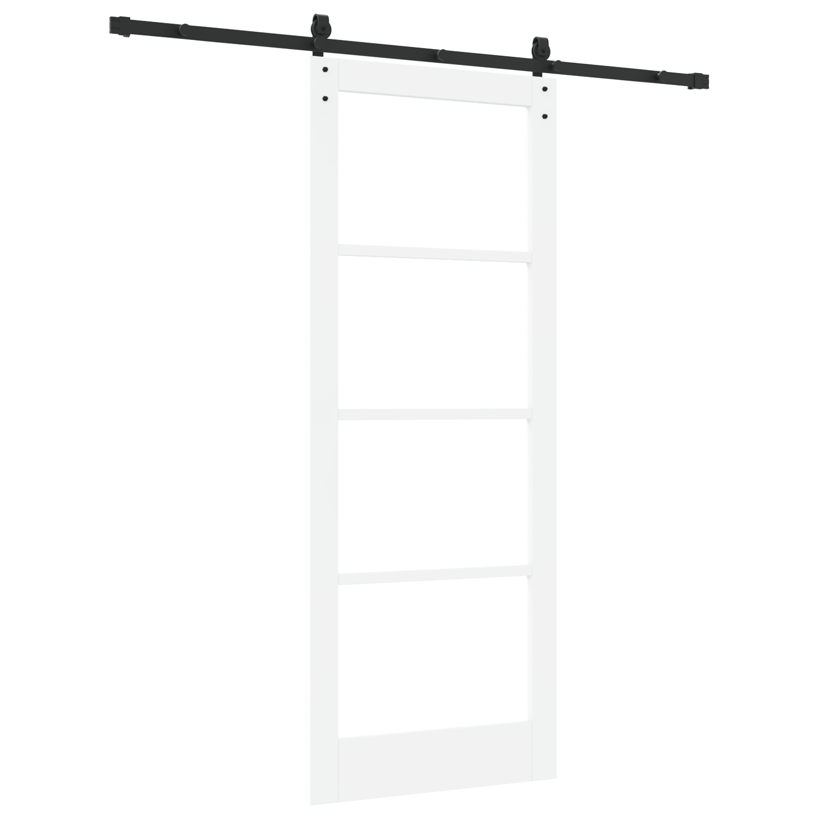 usa glisanta cu set de fierarie 'ORKDAL'Alb Lemn Solid & Sticla — imaginea 6