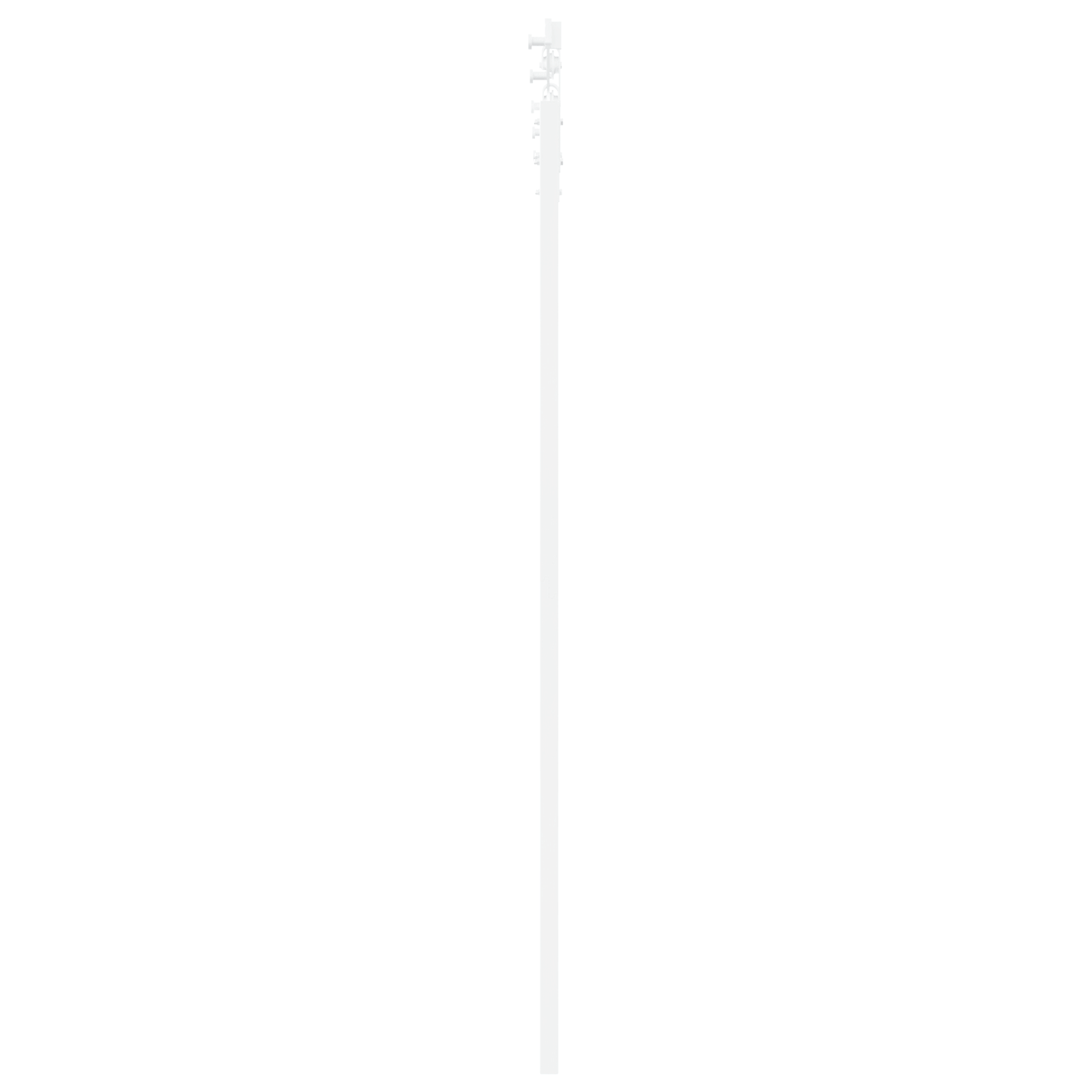 Usa glisanta cu set de accesorii 'ORKDAL'Alb Lemn Masiv & Sticla — imaginea 5