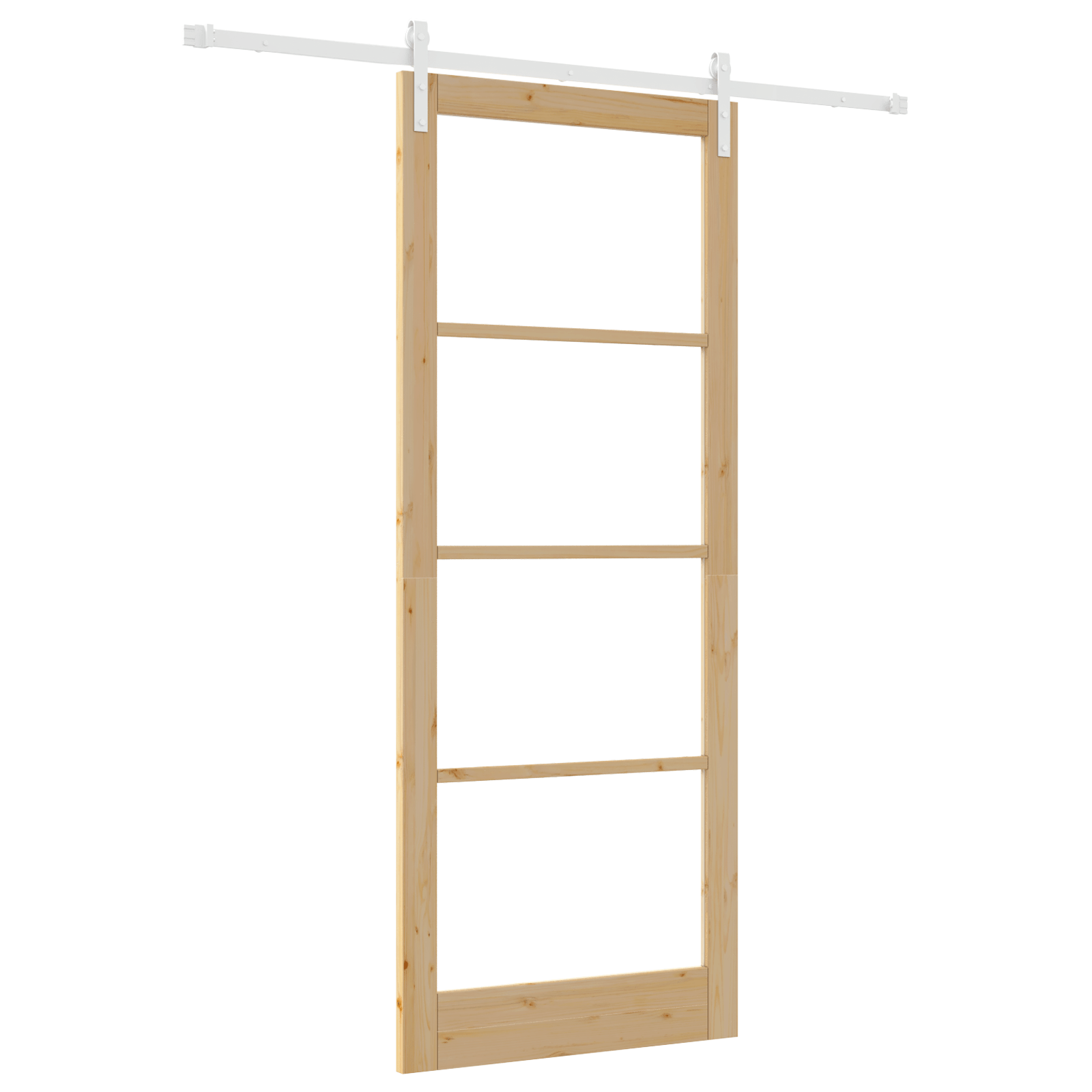 Usa glisanta cu set de accesorii "ORKDAL" din lemn solid si sticla — imaginea 2