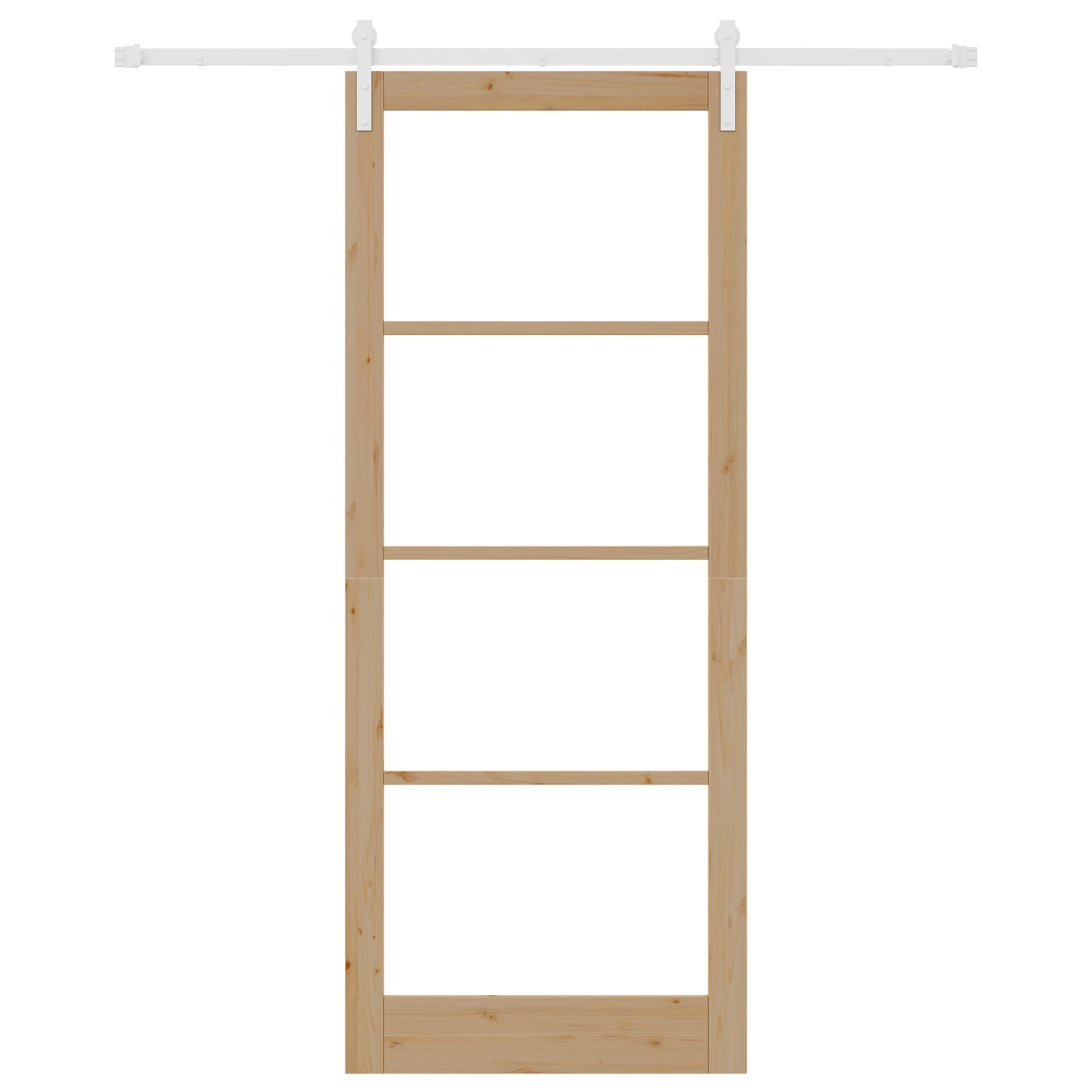 Usa glisanta cu set de accesorii "ORKDAL" din lemn solid si sticla — imaginea 4