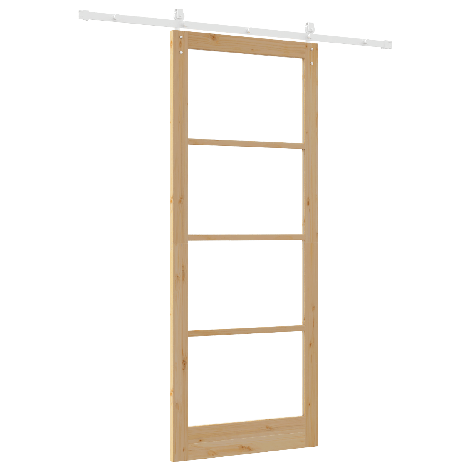 Usa glisanta cu set de accesorii "ORKDAL" din lemn solid si sticla — imaginea 6