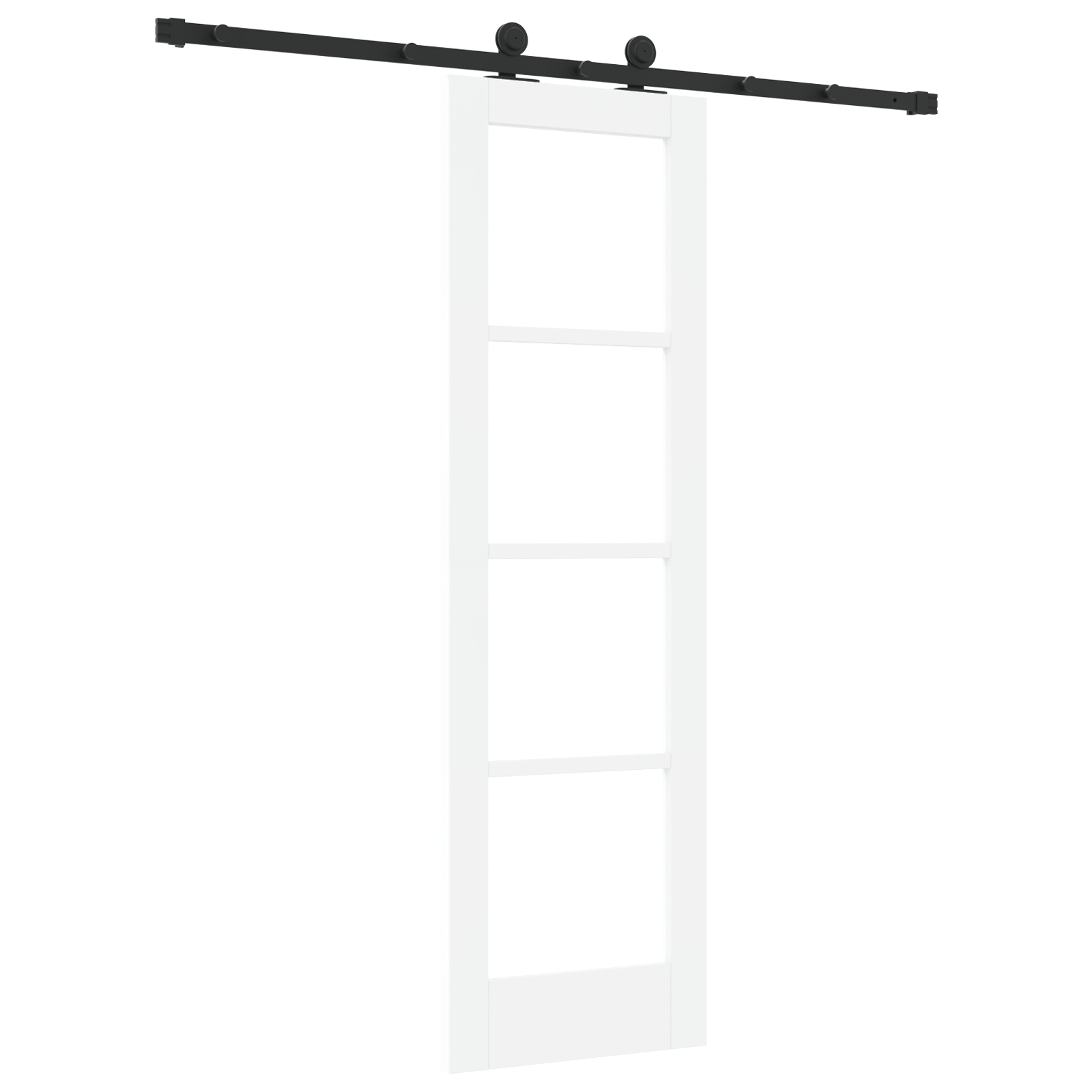 Usa Mobila cu Set de Accesorii 'ORKDAL'Alb Lemn Masiv & Sticla — imaginea 6