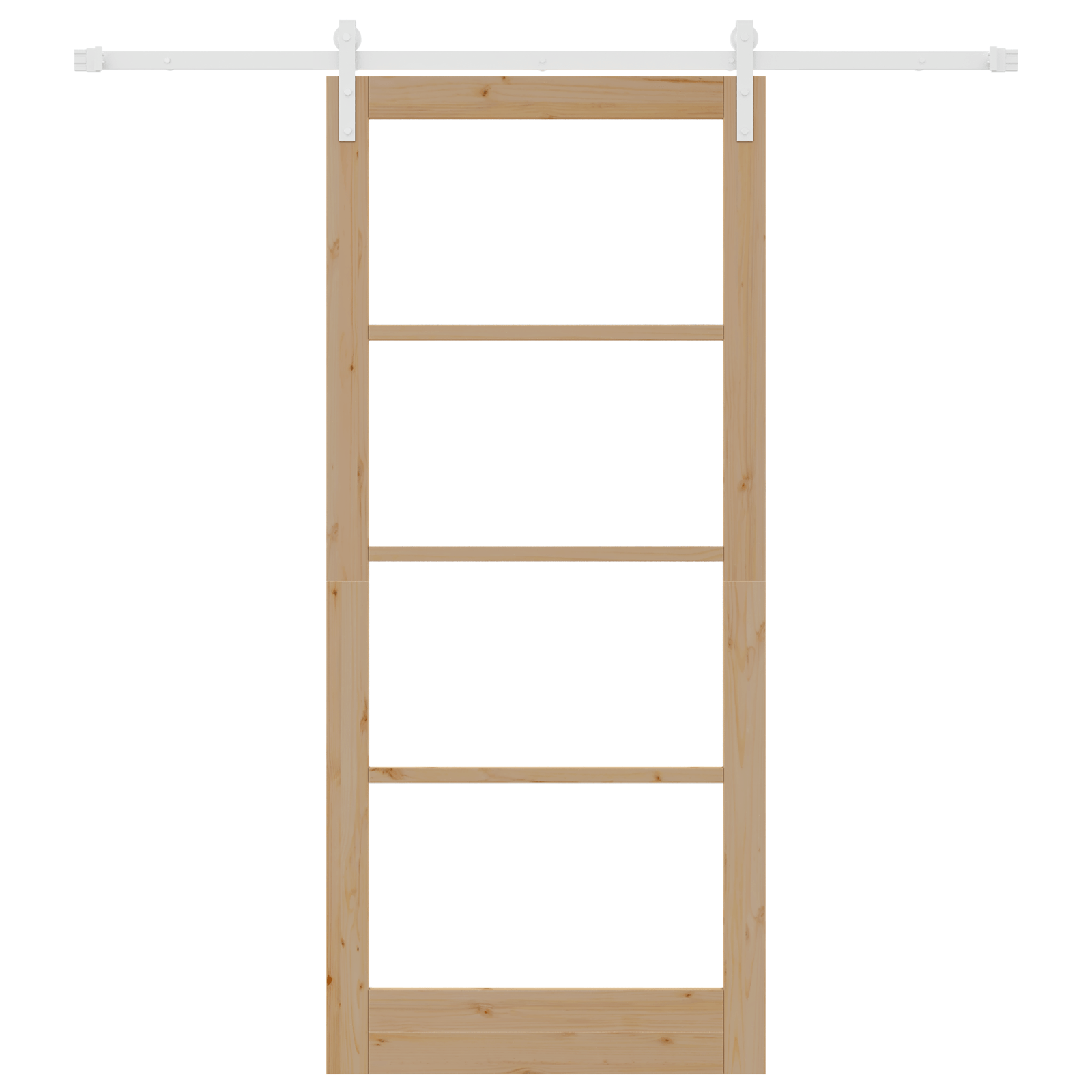 Usa Glisanta cu Set Hardware "ORKDAL" Lemn Masiv si Sticla — imaginea 4