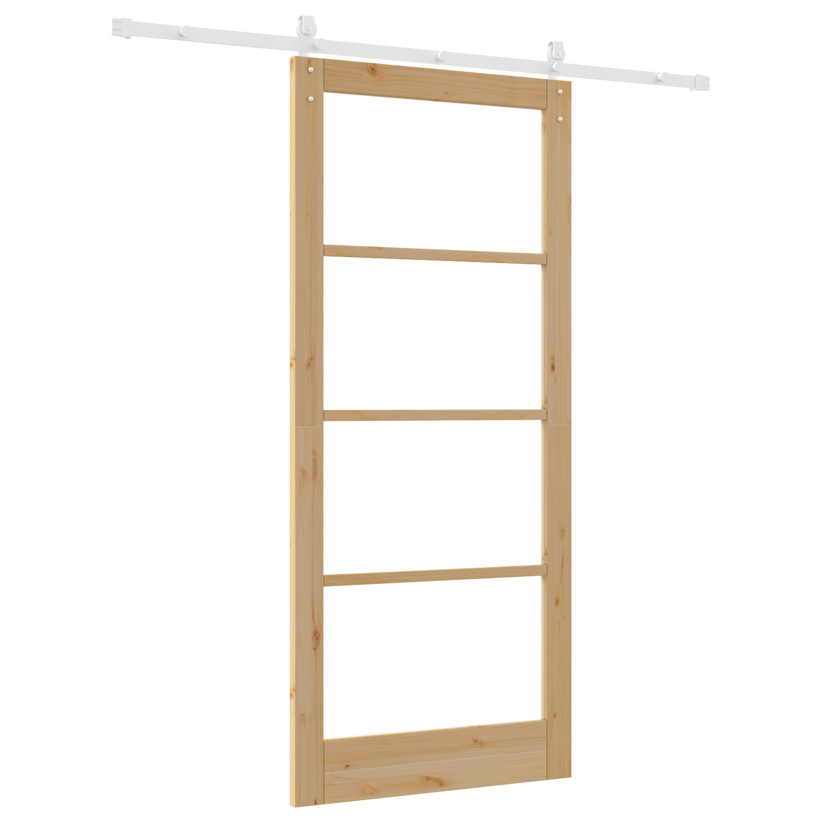 Usa Glisanta cu Set Hardware "ORKDAL" Lemn Masiv si Sticla — imaginea 6