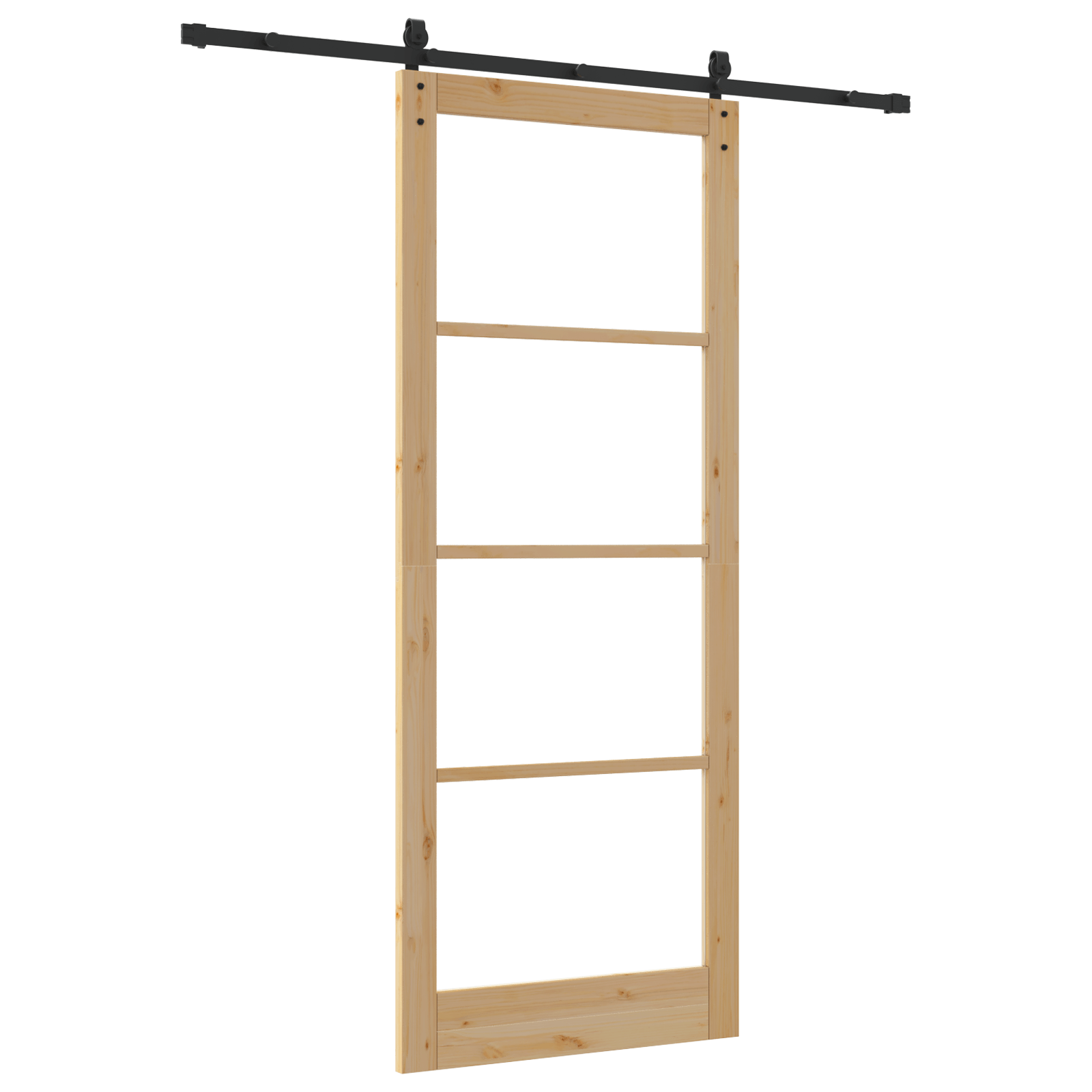 Usa glisanta cu set de accesorii 'ORKDAL'Lemn masiv si Sticla — imaginea 6