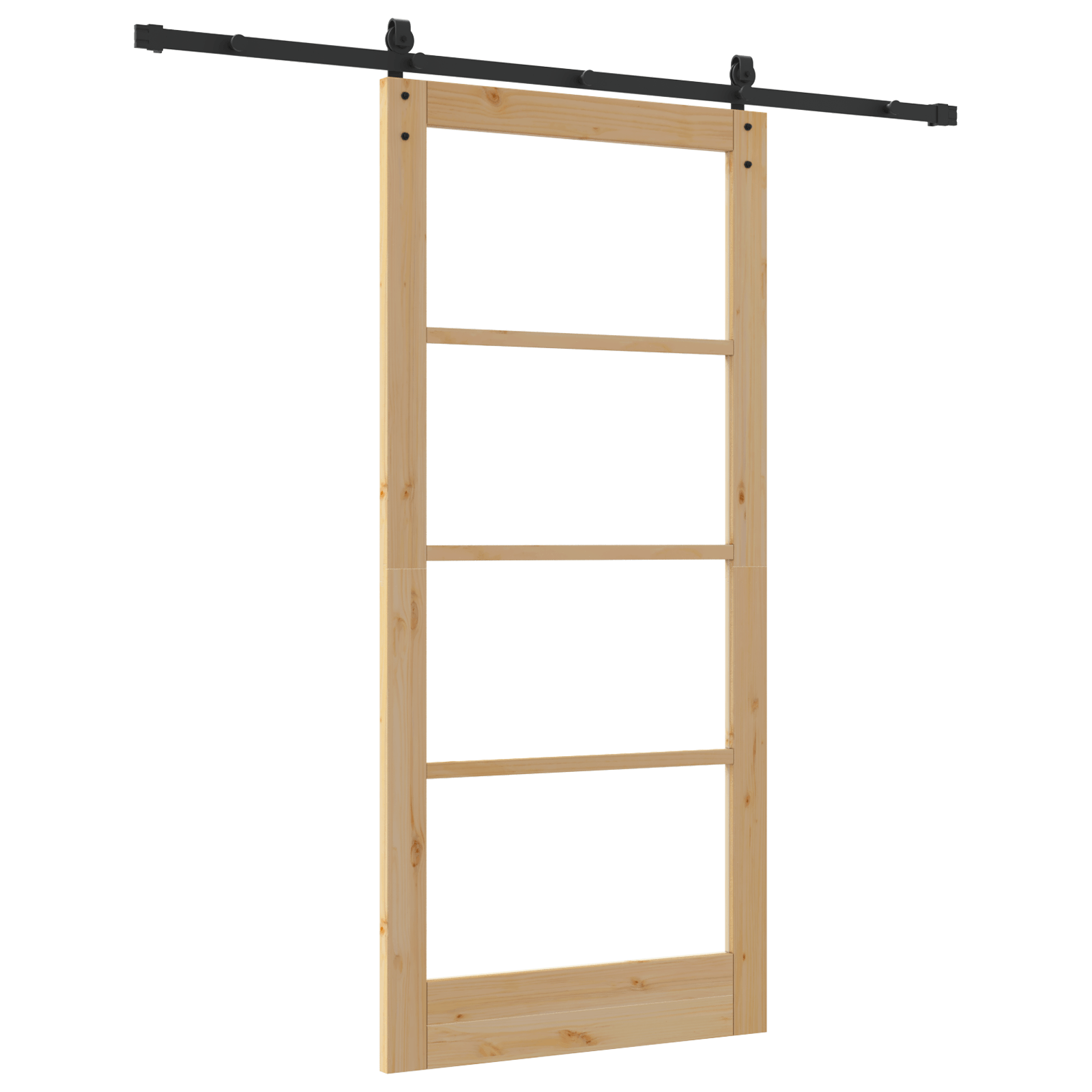 Usa glisanta cu set de accesorii "ORKDAL" Lemn masiv si sticla — imaginea 6