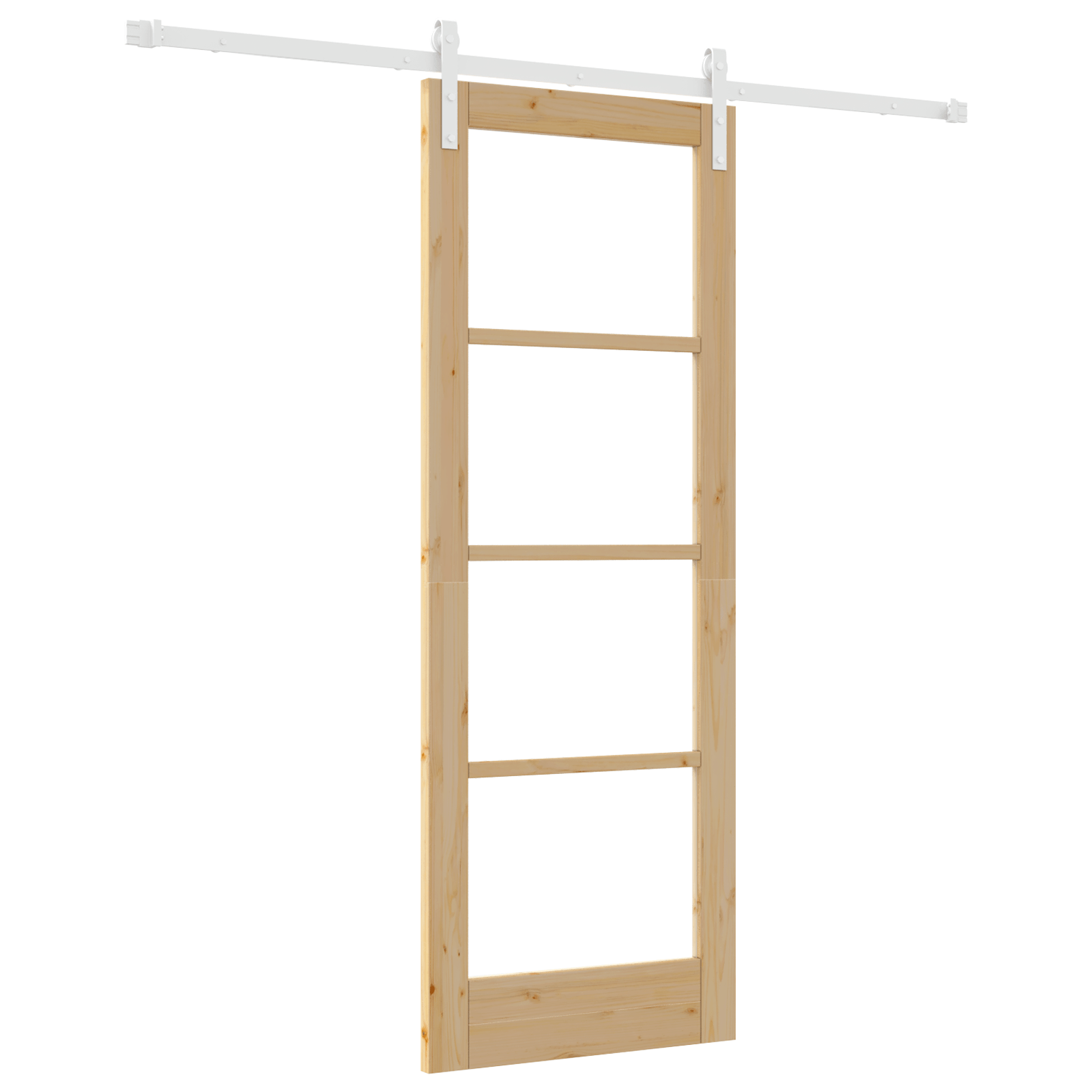 Usa glisanta cu set de hardware 'ORKDAL'Lemn masiv si sticla — imaginea 2