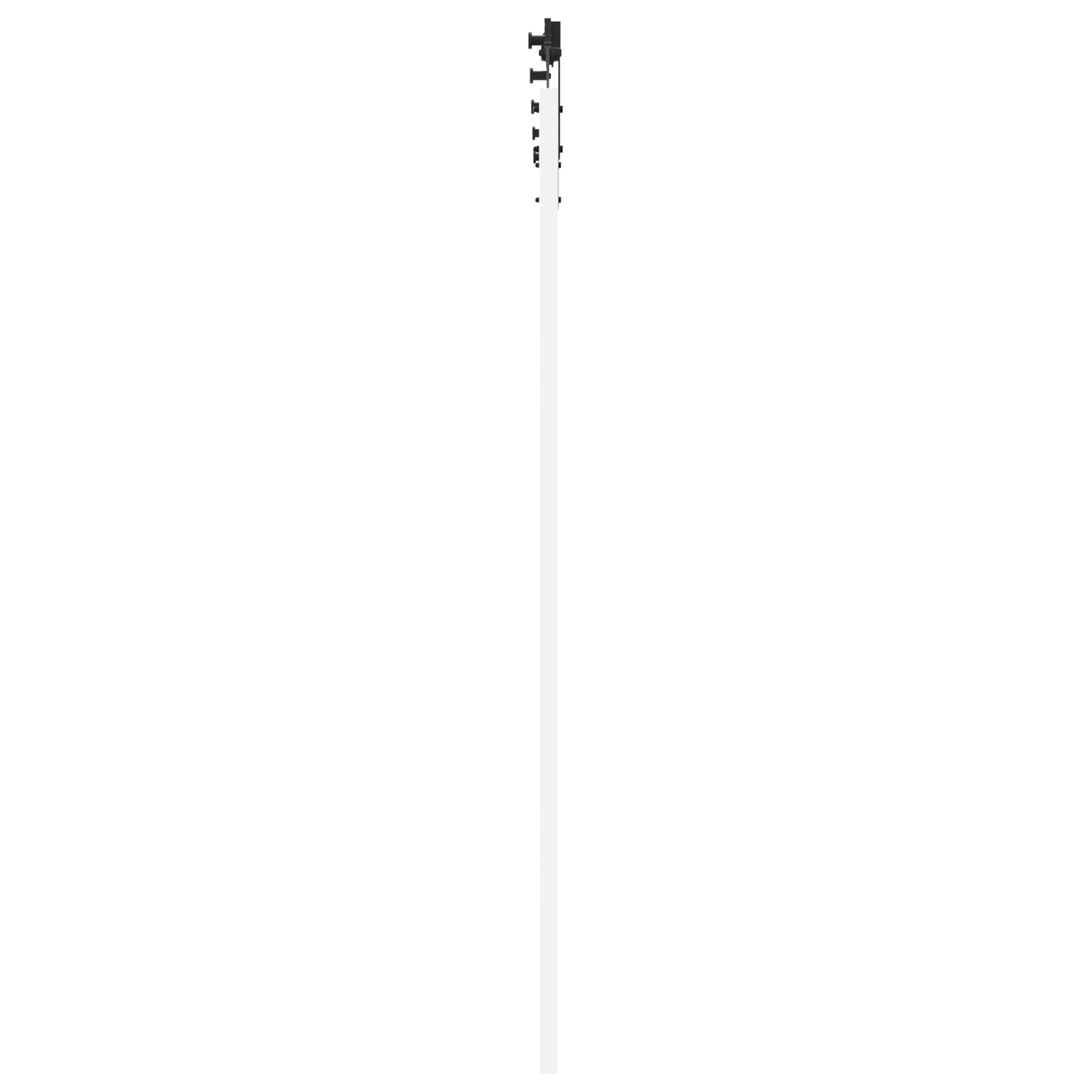 usa glisanta cu set hardware 'ORKDAL'Alb din lemn solid si sticla — imaginea 5