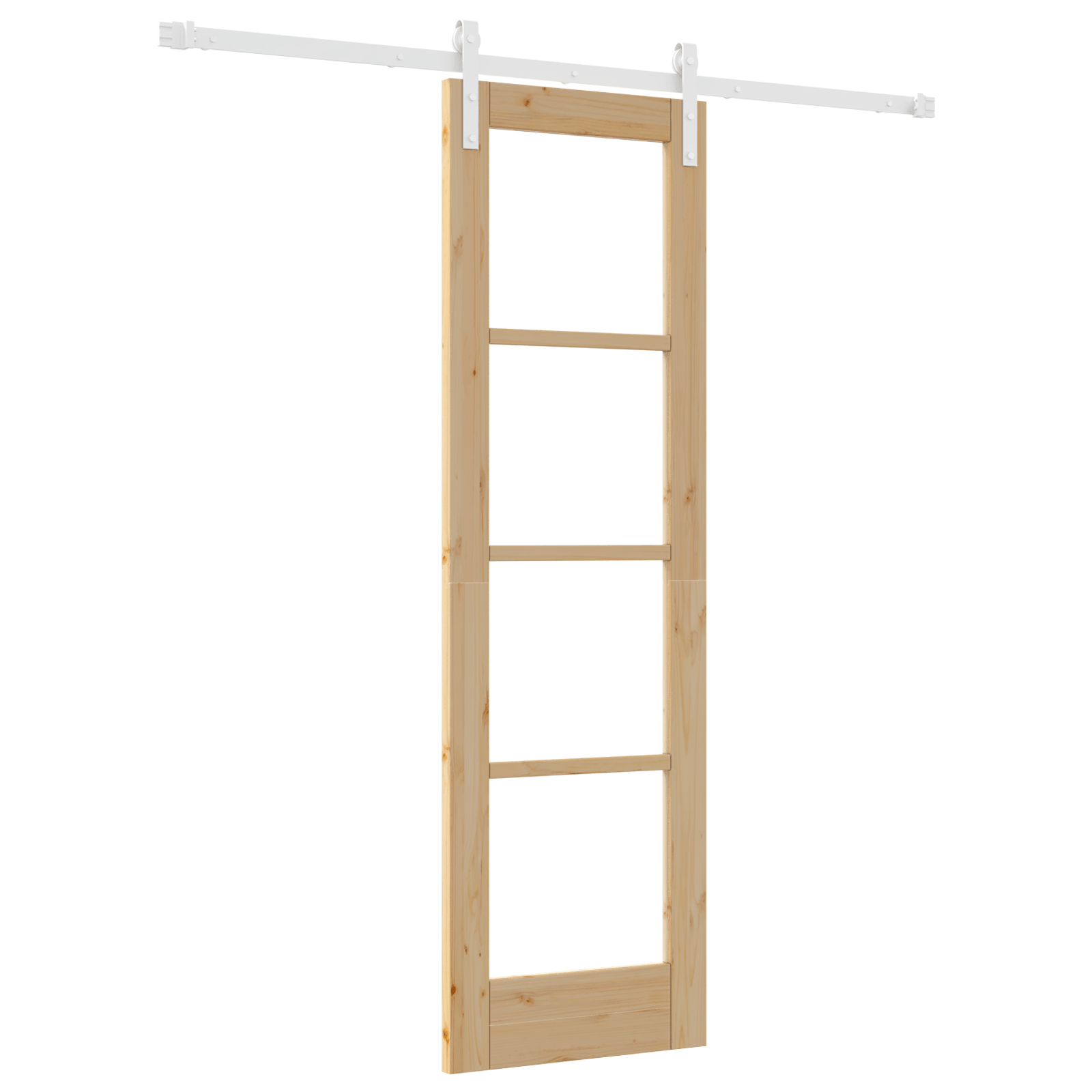 Usa glisanta cu set de accesorii "ORKDAL" din lemn masiv si sticla — imaginea 2
