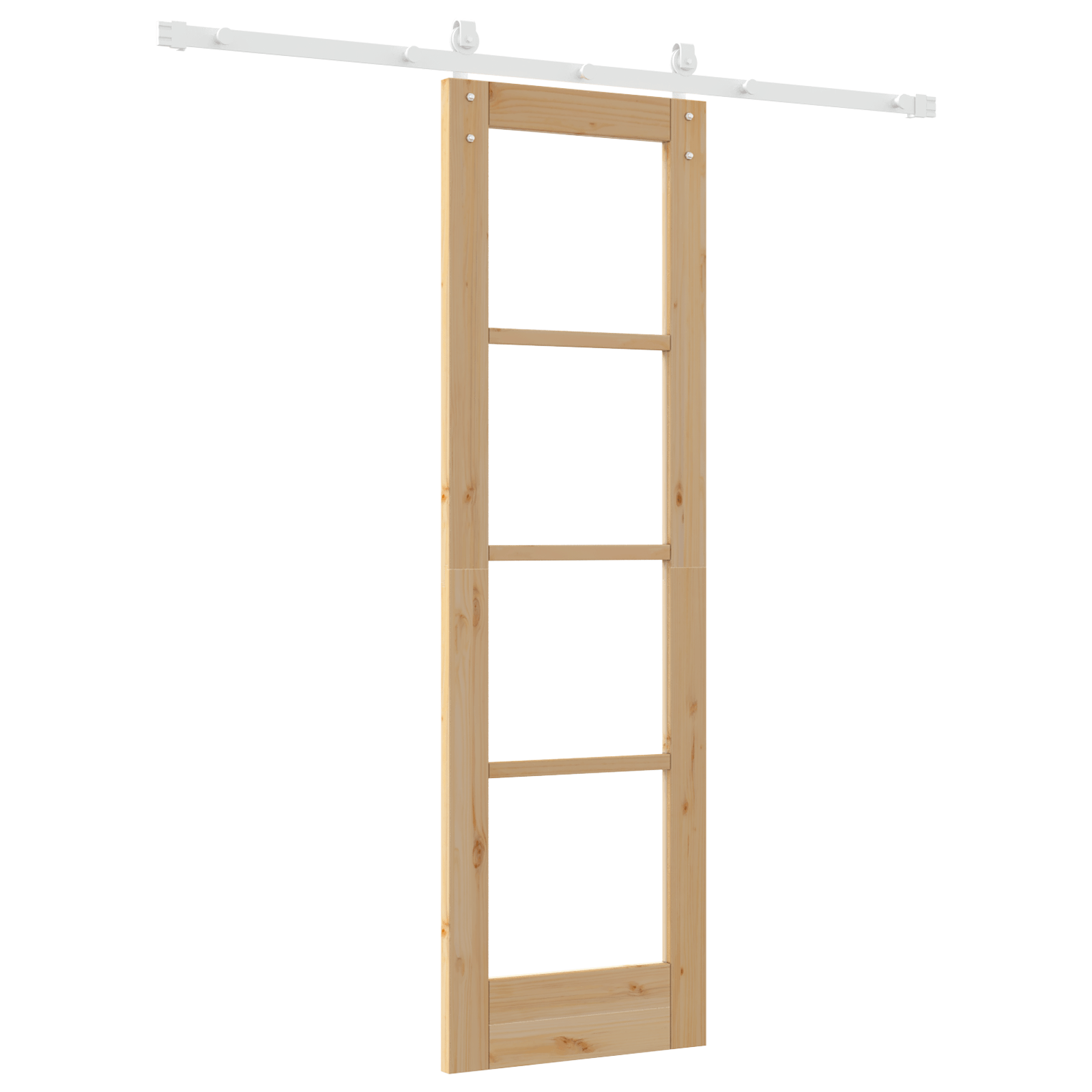 Usa glisanta cu set de accesorii "ORKDAL" din lemn masiv si sticla — imaginea 6