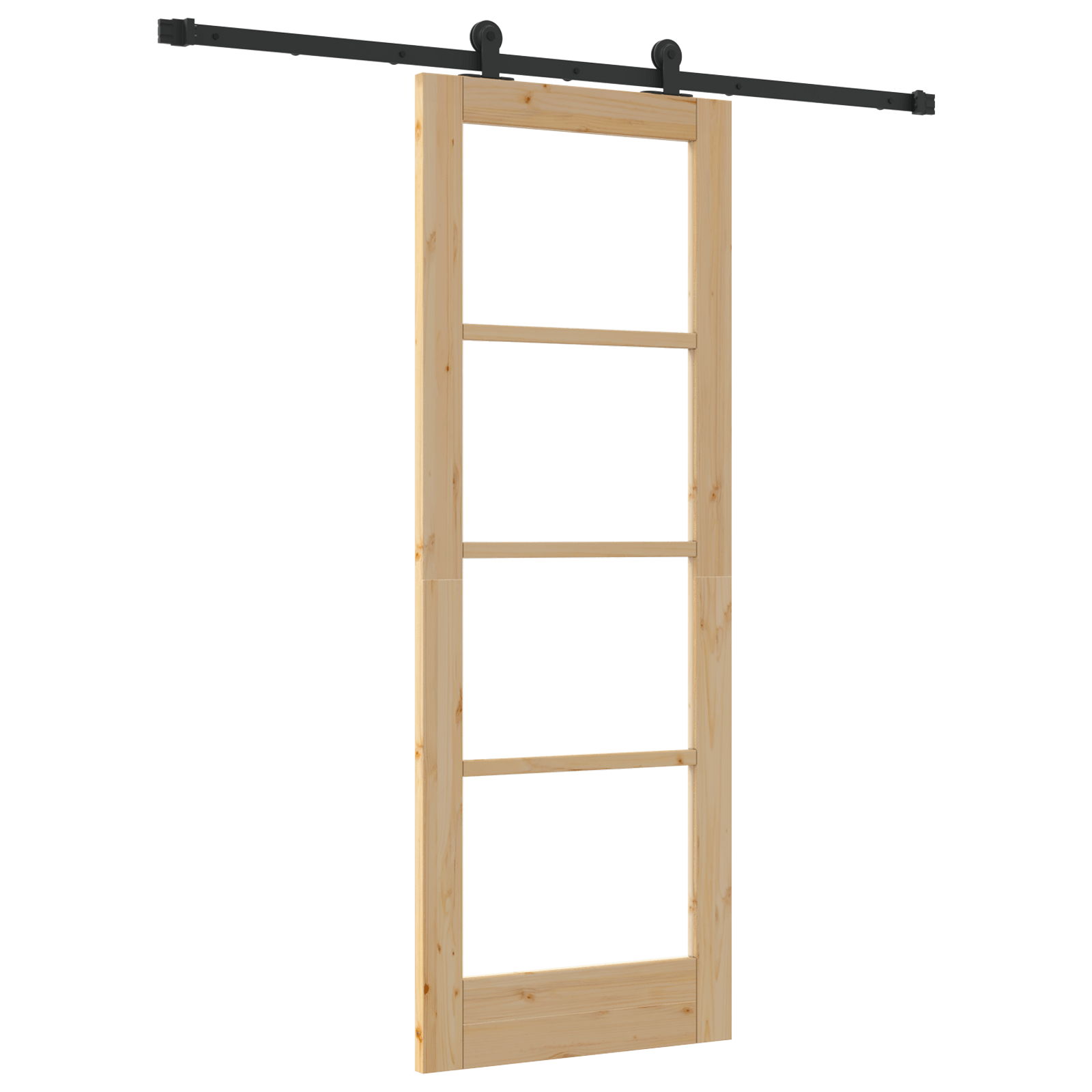 Usa Glisanta cu Set de Accesorii 'ORKDAL'Lemn Masiv si Sticla — imaginea 2
