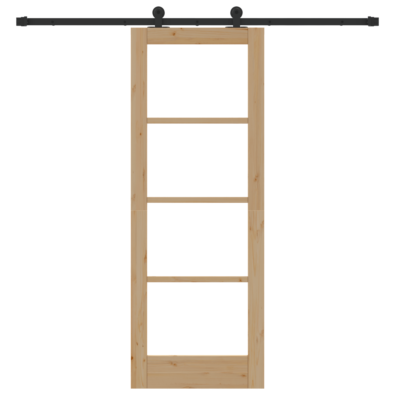 Usa glisanta cu set de feronerie 'ORKDAL'Lemn solid & Sticla — imaginea 4