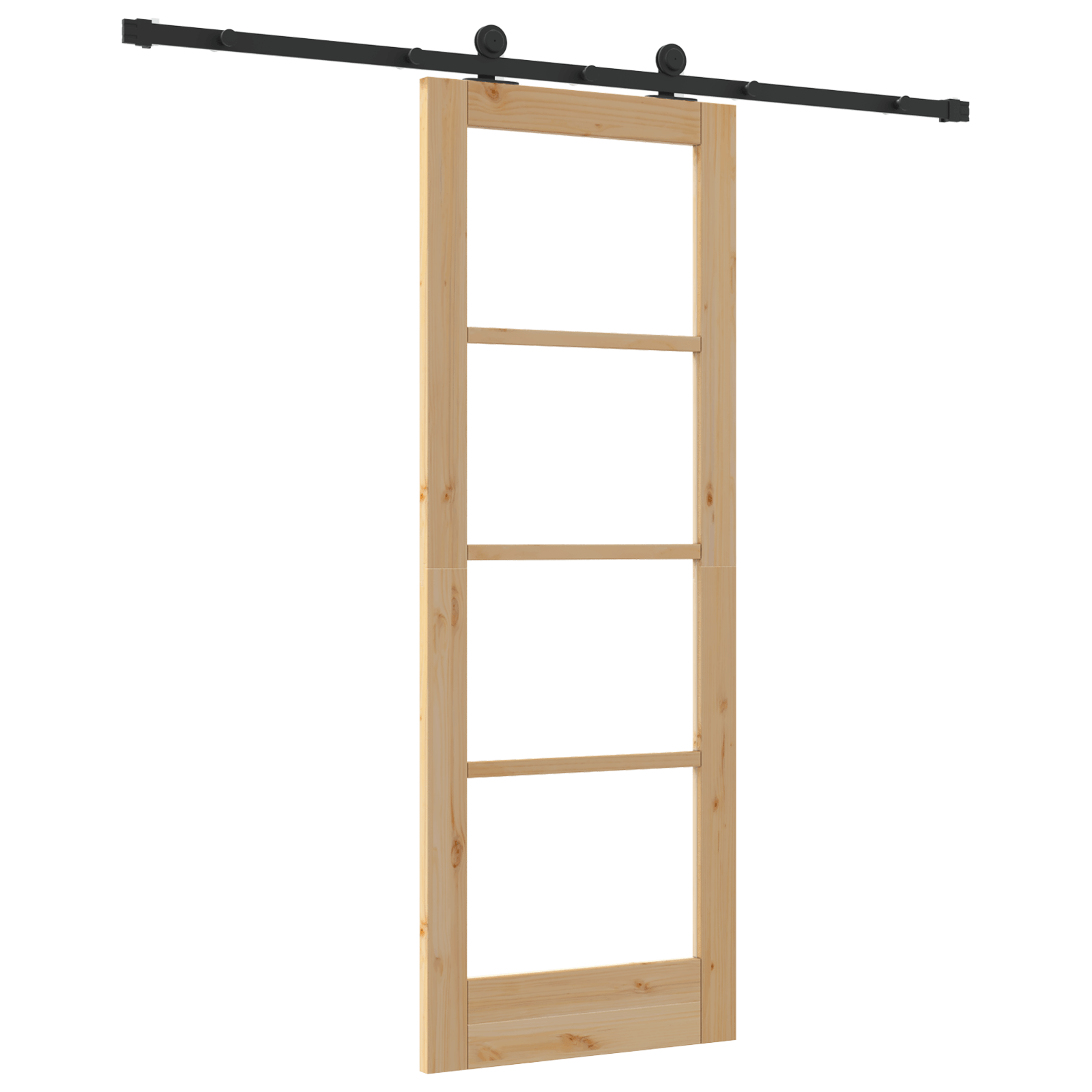 Usa glisanta cu set de feronerie 'ORKDAL'Lemn solid & Sticla — imaginea 6