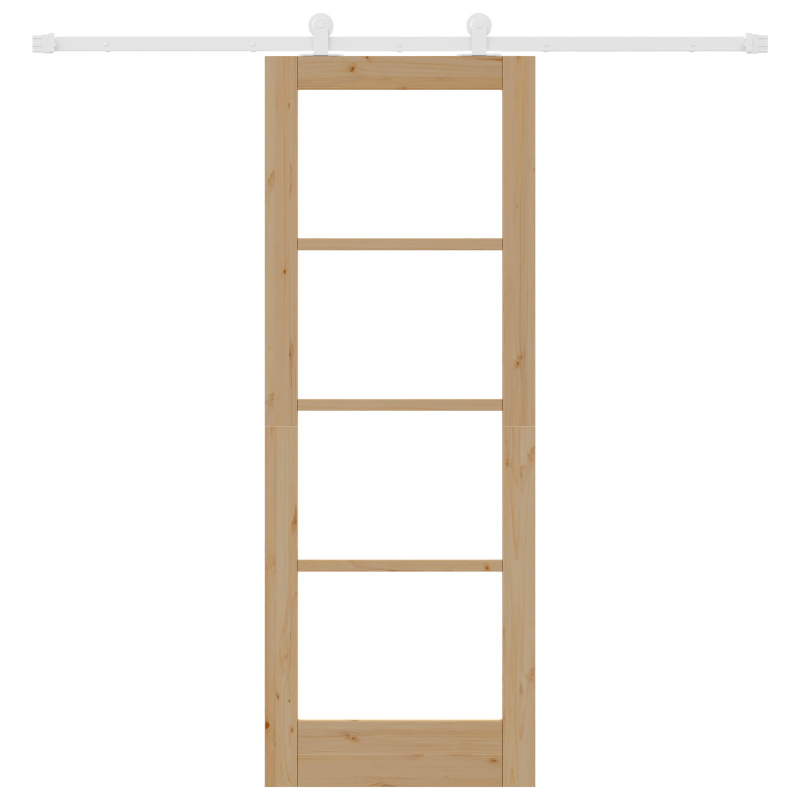 Usa glisanta cu set de hardware 'ORKDAL'Lemn solid si sticla — imaginea 4