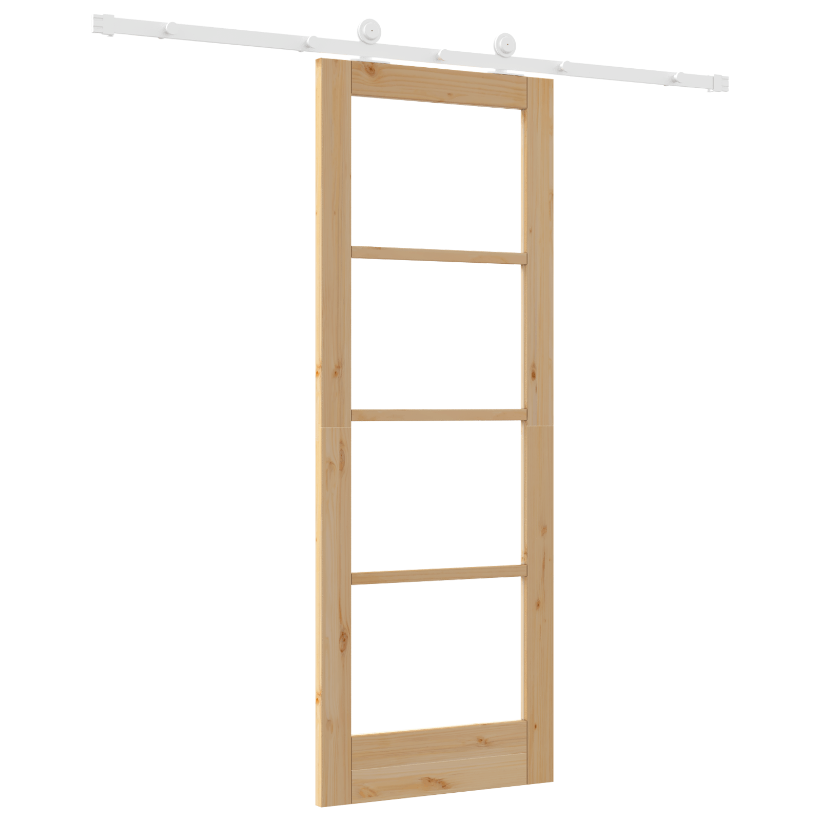 Usa glisanta cu set de hardware 'ORKDAL'Lemn solid si sticla — imaginea 6