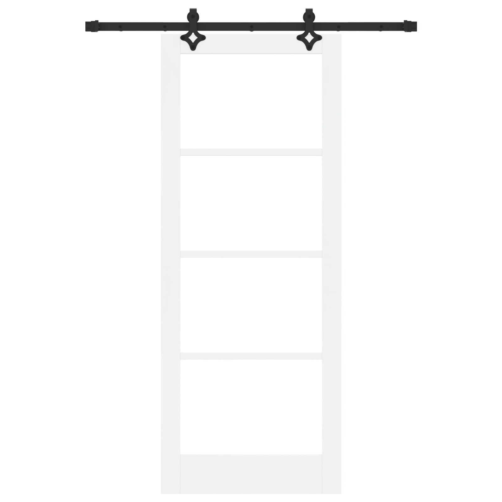 Usa glisanta alb 83x211 cm din lemn de pin — imaginea 4
