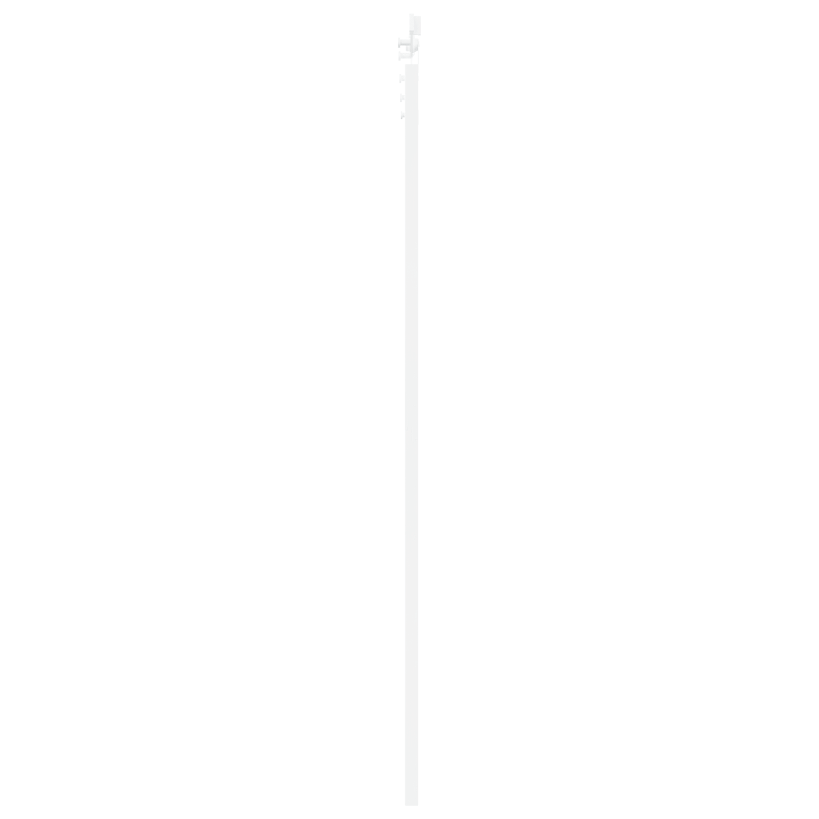 Usa glisanta cu set de hardware 'ORKDAL'Lemn solid alb si sticla — imaginea 5
